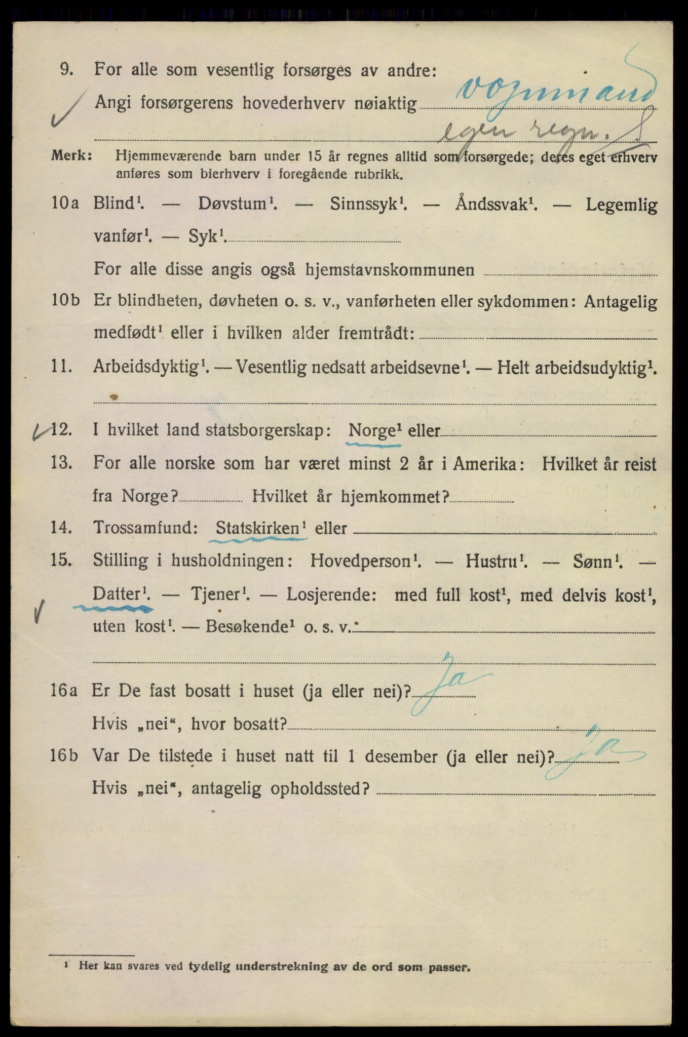 SAO, Folketelling 1920 for 0301 Kristiania kjøpstad, 1920, s. 631010