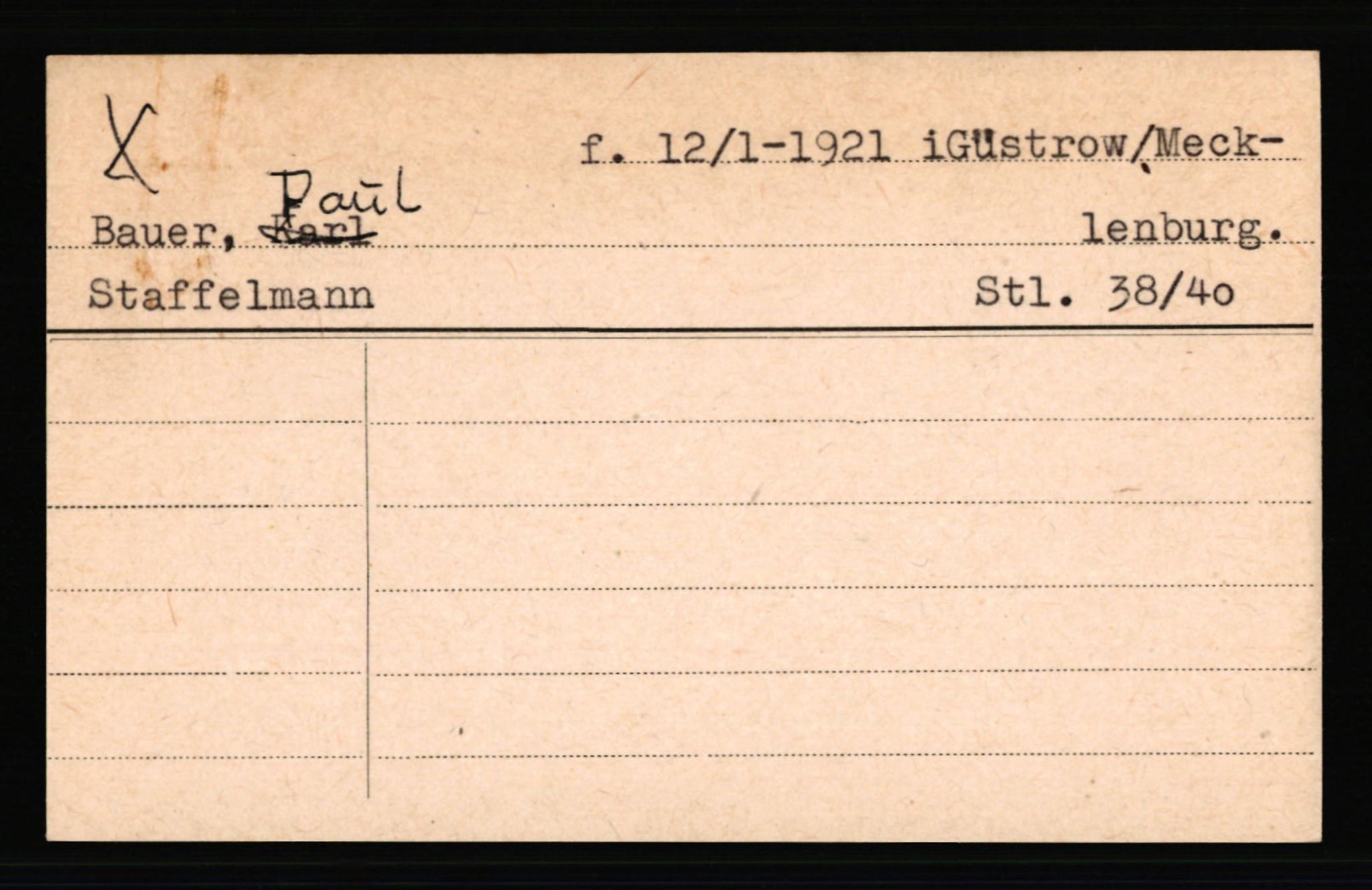 SS- und Polizeigericht Nord (IX), AV/RA-RAFA-3182/0001/C/Ca/L0001: kartotekkort for personer alfabetisk på etternavn: A-C, 1940-1945, s. 367