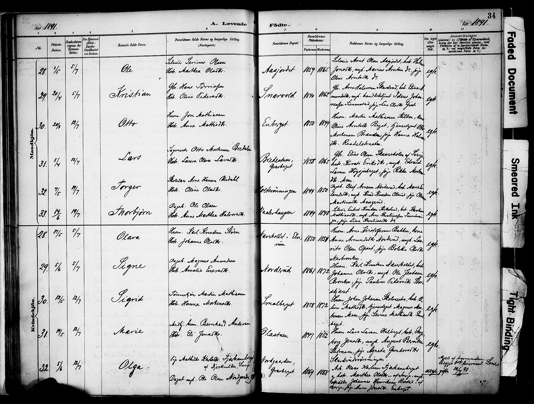 Våler prestekontor, Hedmark, AV/SAH-PREST-040/H/Ha/Haa/L0005: Ministerialbok nr. 5, 1887-1905, s. 34
