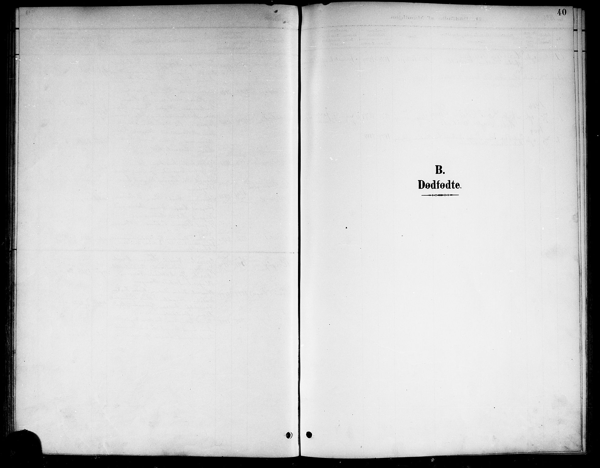 Ådal kirkebøker, SAKO/A-248/G/Ga/L0004: Klokkerbok nr.  I 4, 1891-1920, s. 40