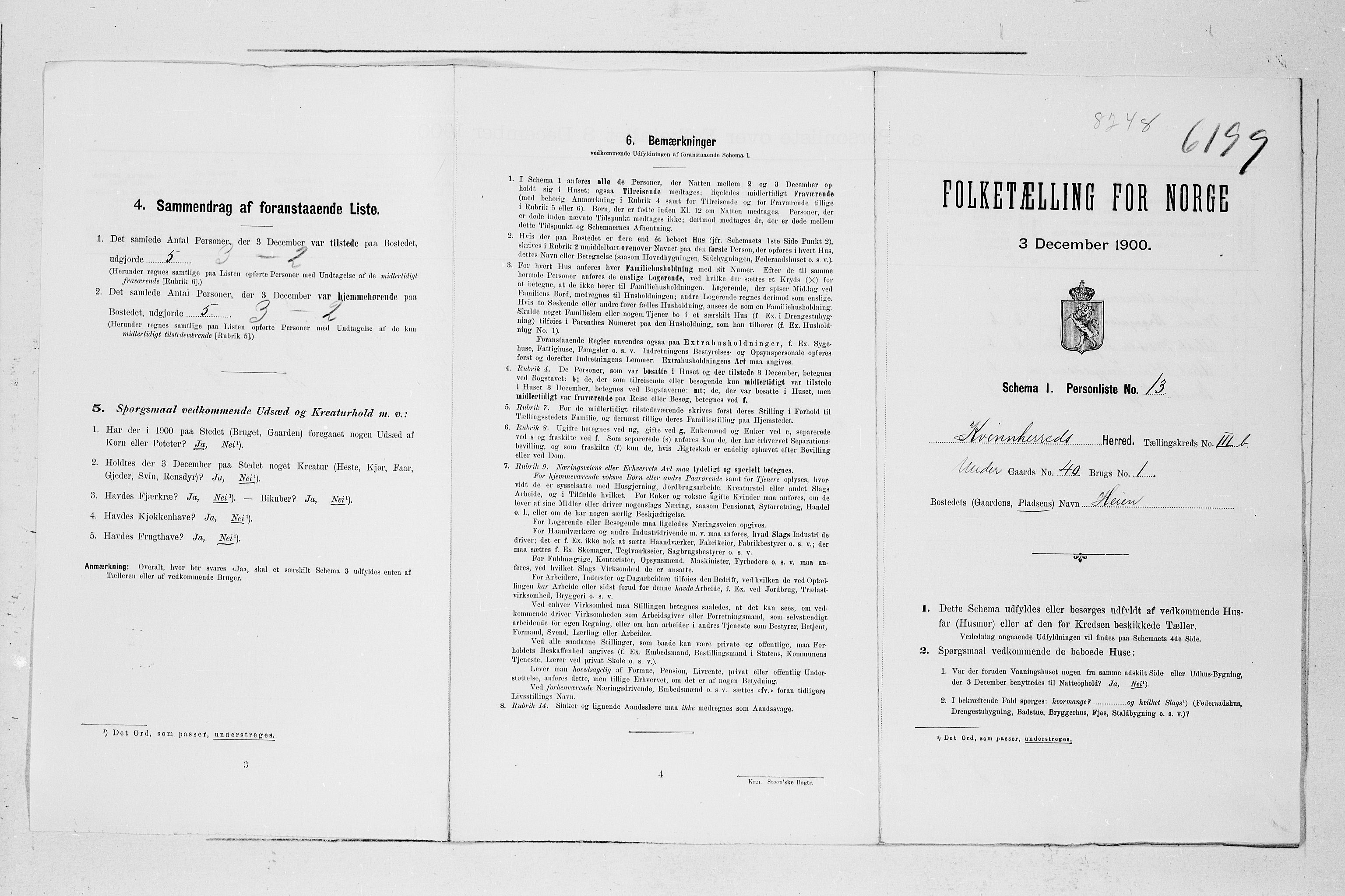 SAB, Folketelling 1900 for 1224 Kvinnherad herred, 1900, s. 71