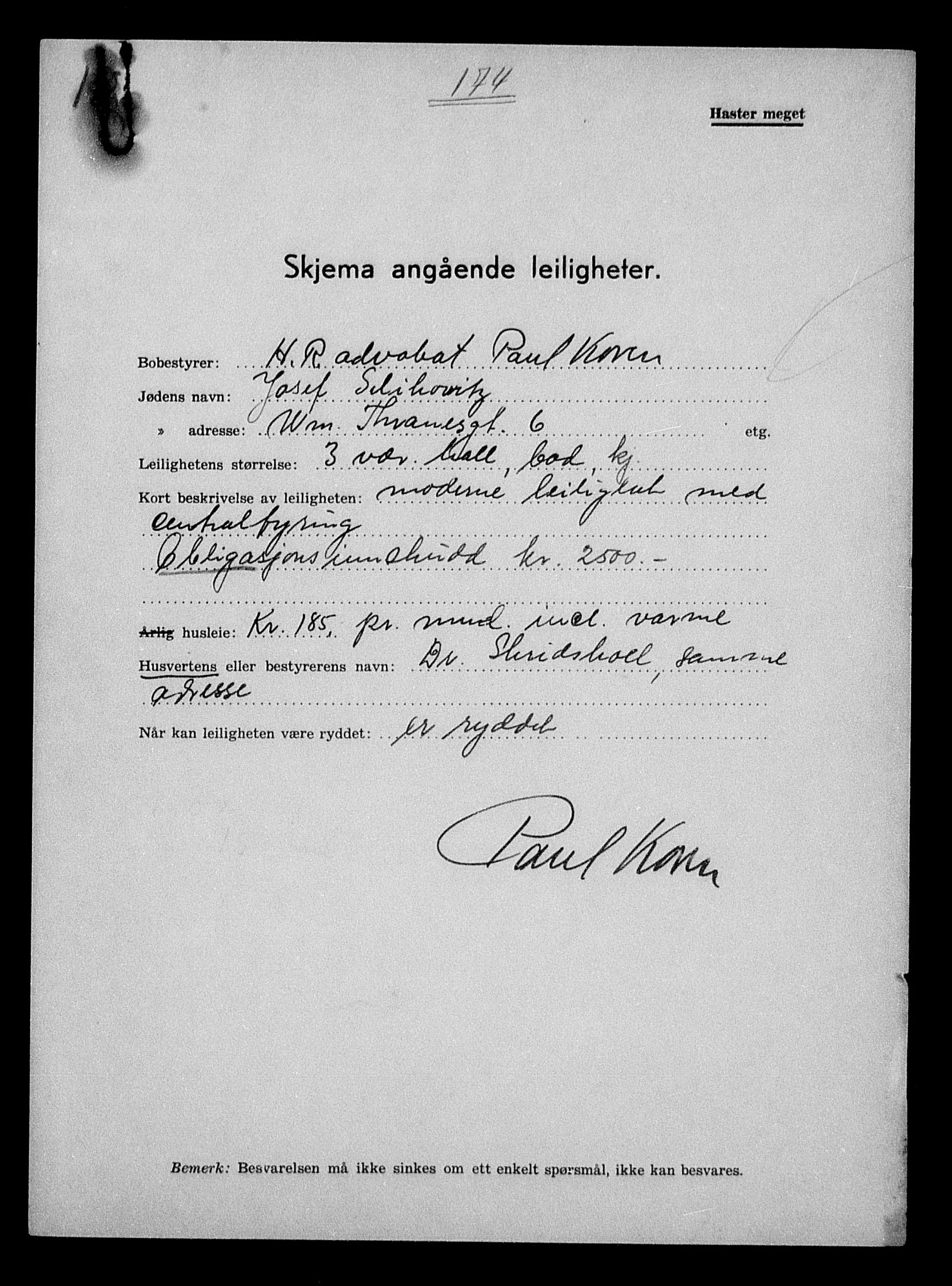 Justisdepartementet, Tilbakeføringskontoret for inndratte formuer, AV/RA-S-1564/H/Hc/Hcc/L0981: --, 1945-1947, s. 143