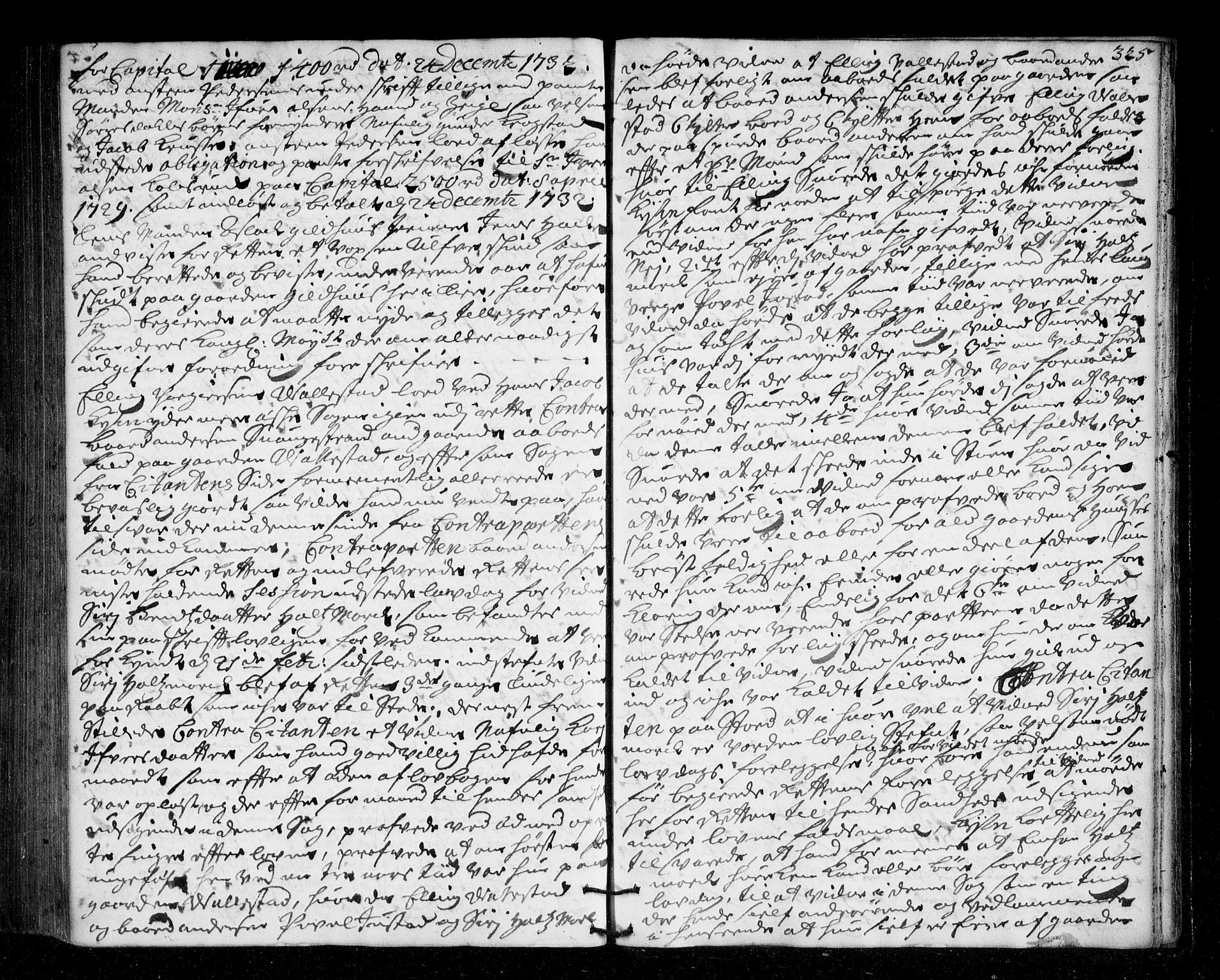 Lier, Røyken og Hurum sorenskriveri, SAKO/A-89/F/Fa/L0046: Tingbok, 1729-1733, s. 325