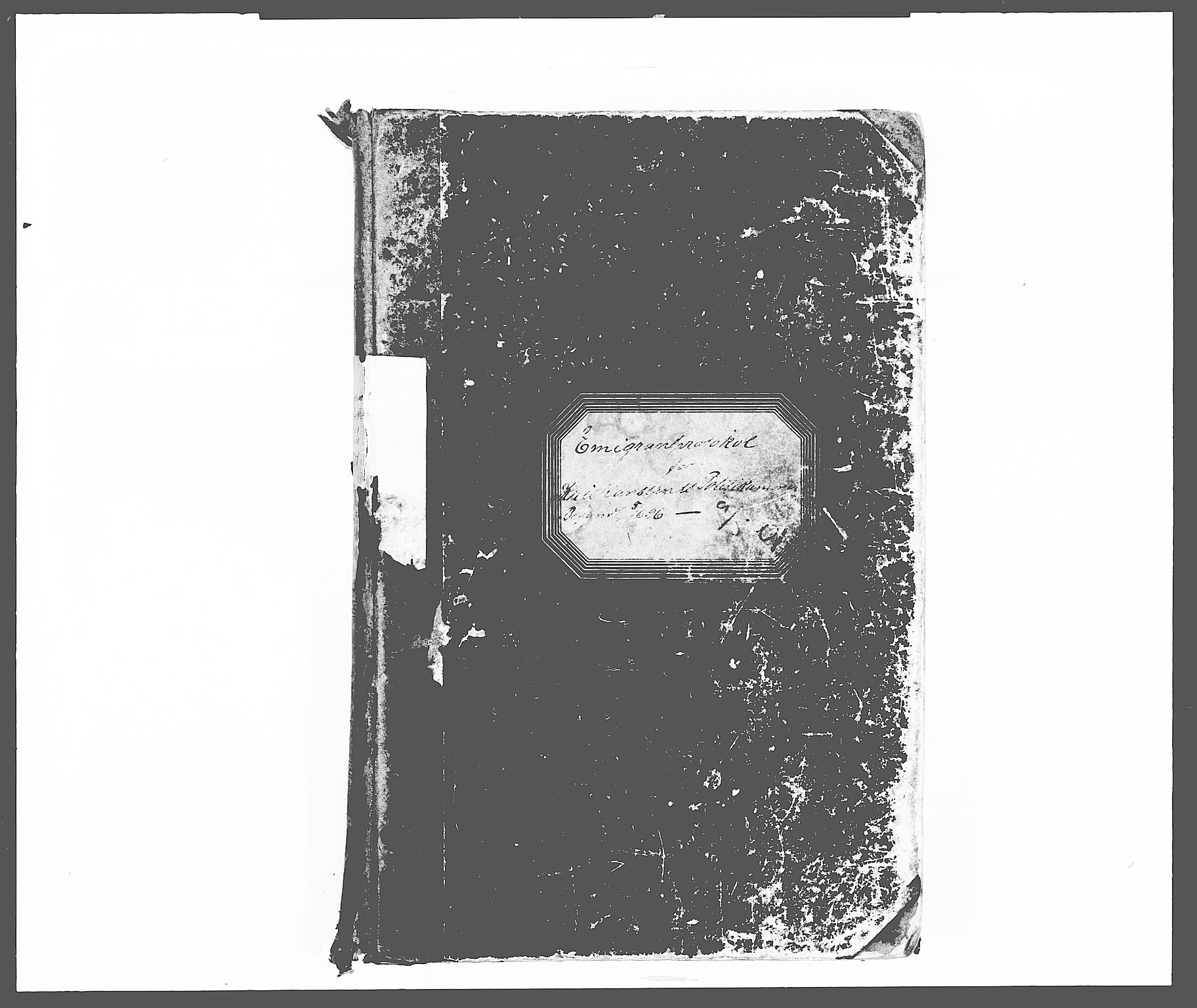 Kristiansand politikammer, AV/SAK-1243-0004/K/Kb/L0242: Emigrantprotokoll, 1896-1901, s. 1
