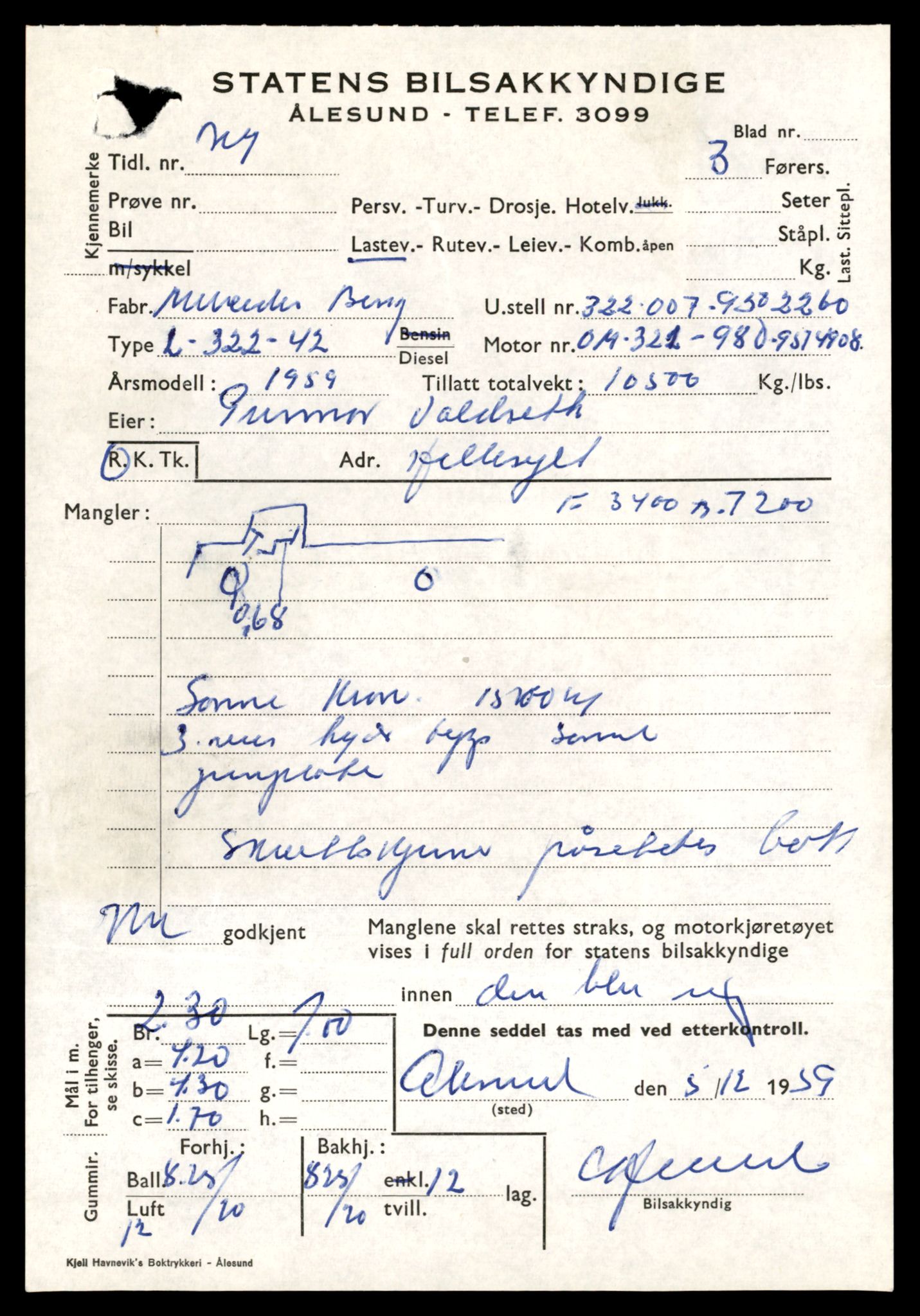 Møre og Romsdal vegkontor - Ålesund trafikkstasjon, AV/SAT-A-4099/F/Fe/L0032: Registreringskort for kjøretøy T 11997 - T 12149, 1927-1998, s. 2803