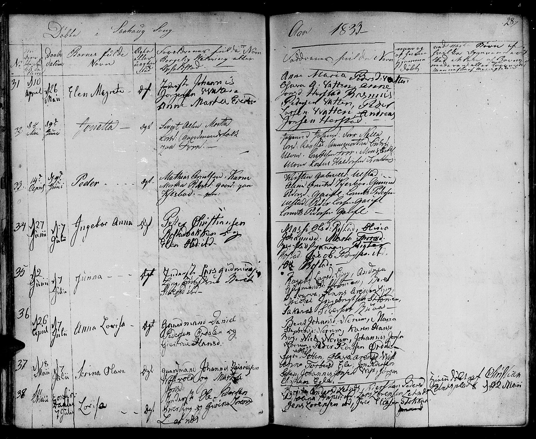 Ministerialprotokoller, klokkerbøker og fødselsregistre - Nord-Trøndelag, SAT/A-1458/730/L0277: Ministerialbok nr. 730A06 /1, 1830-1839, s. 28
