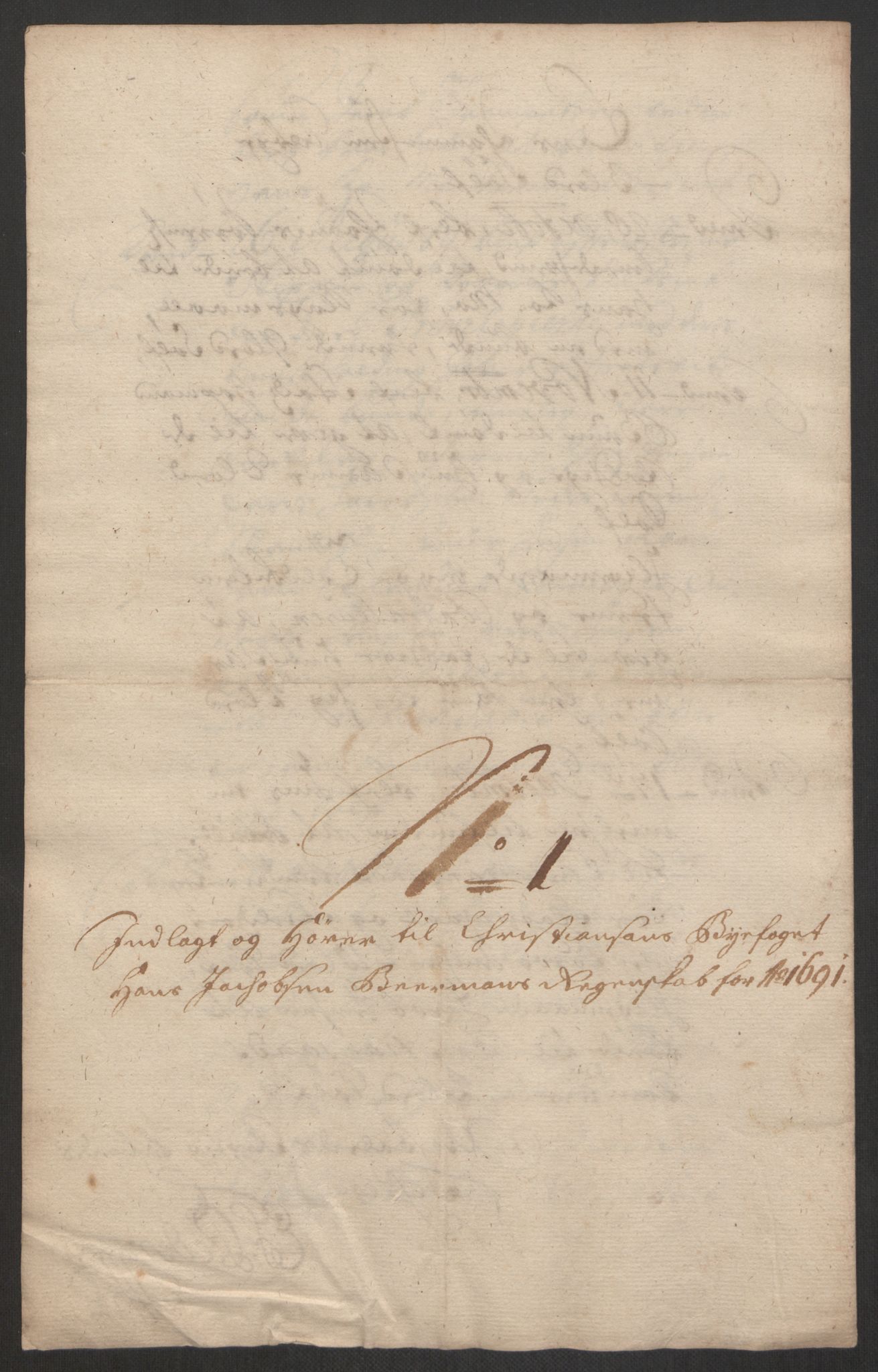 Rentekammeret inntil 1814, Reviderte regnskaper, Byregnskaper, AV/RA-EA-4066/R/Rm/L0285: [M18] Sikt og sakefall, 1681-1718, s. 158