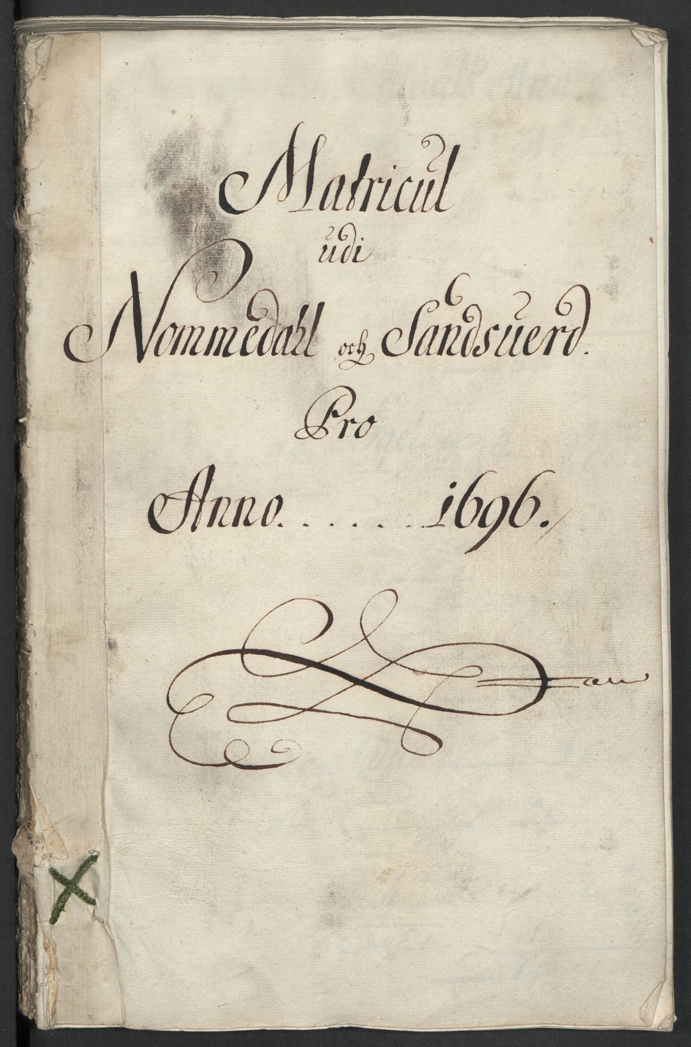 Rentekammeret inntil 1814, Reviderte regnskaper, Fogderegnskap, AV/RA-EA-4092/R24/L1576: Fogderegnskap Numedal og Sandsvær, 1696-1697, s. 40