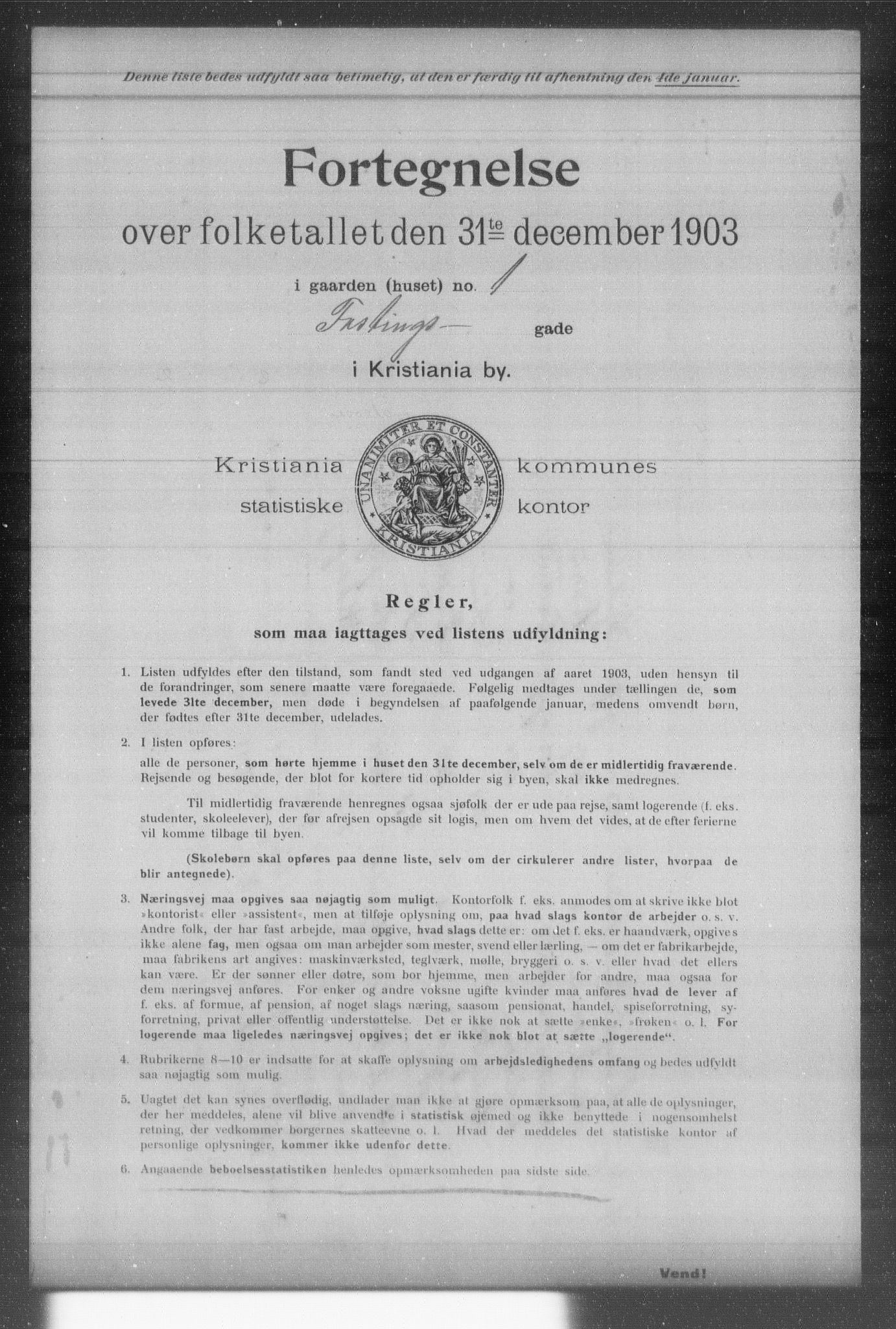 OBA, Kommunal folketelling 31.12.1903 for Kristiania kjøpstad, 1903, s. 4896