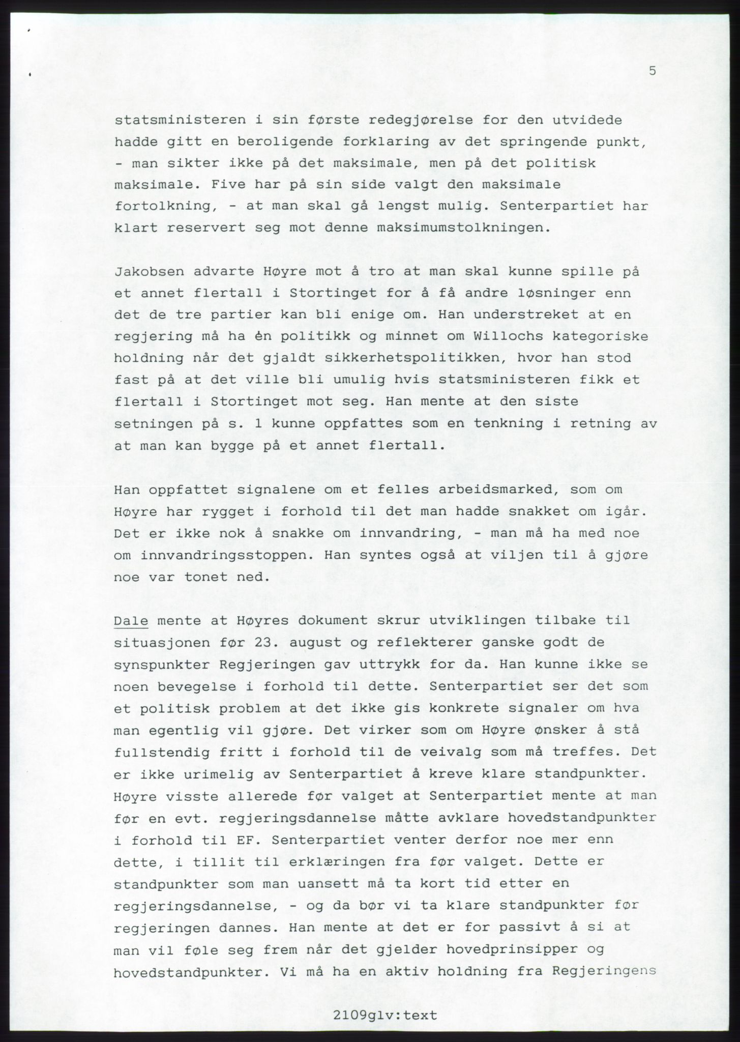 Forhandlingsmøtene 1989 mellom Høyre, KrF og Senterpartiet om dannelse av regjering, RA/PA-0697/A/L0001: Forhandlingsprotokoll med vedlegg, 1989, s. 114