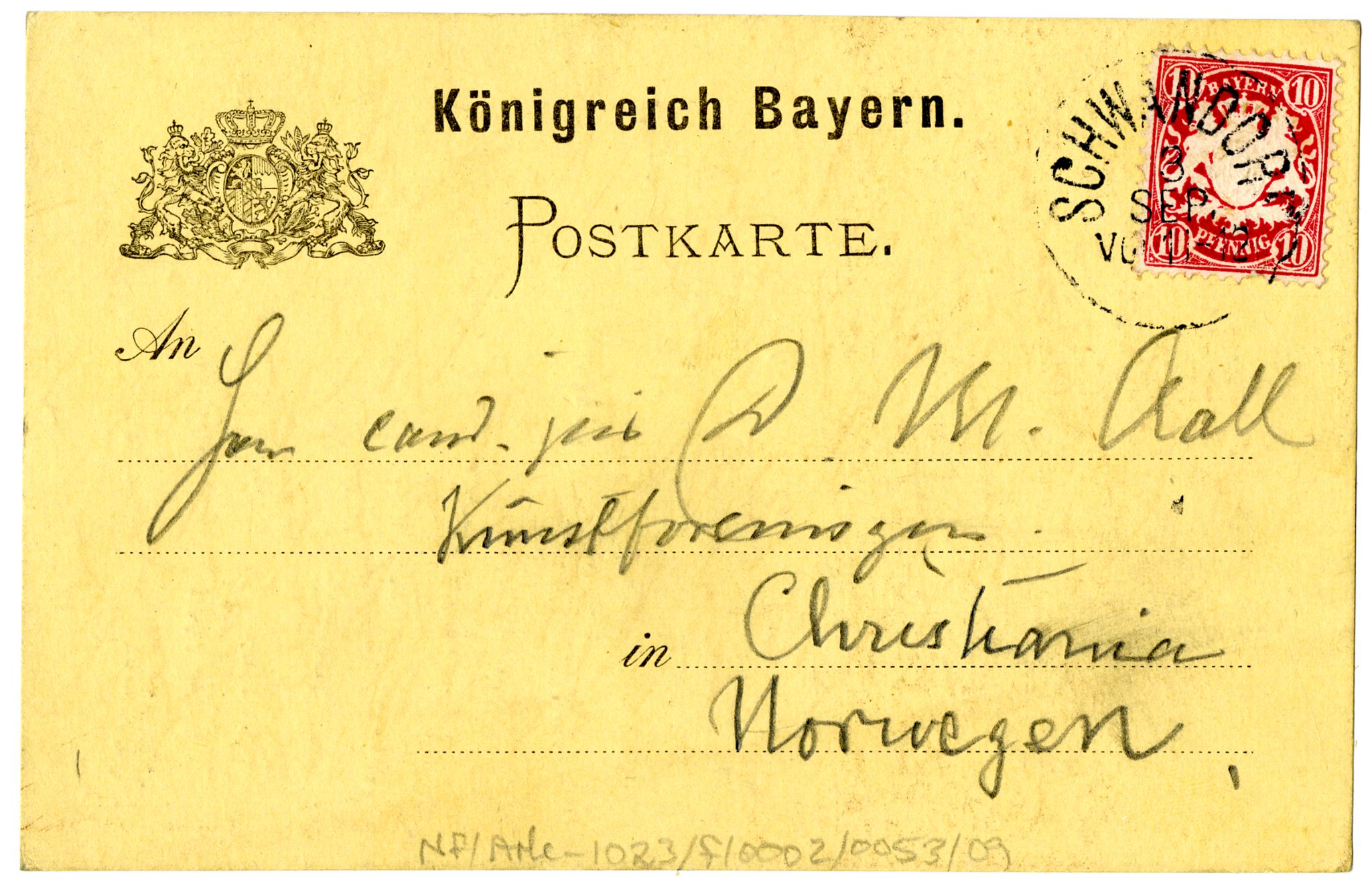 Diderik Maria Aalls brevsamling, NF/Ark-1023/F/L0002: D.M. Aalls brevsamling. B - C, 1799-1889, s. 279