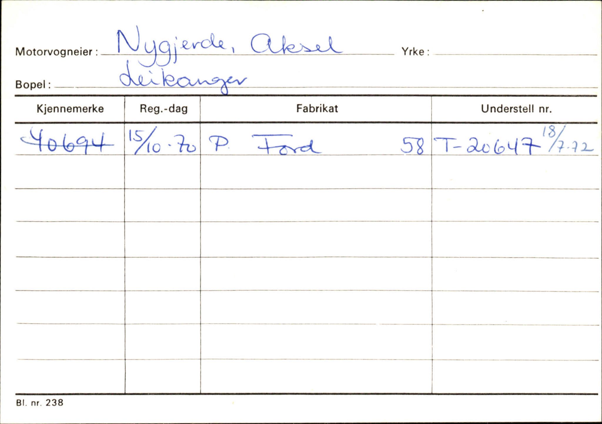 Statens vegvesen, Sogn og Fjordane vegkontor, SAB/A-5301/4/F/L0126: Eigarregister Fjaler M-Å. Leikanger A-Å, 1945-1975, s. 1885