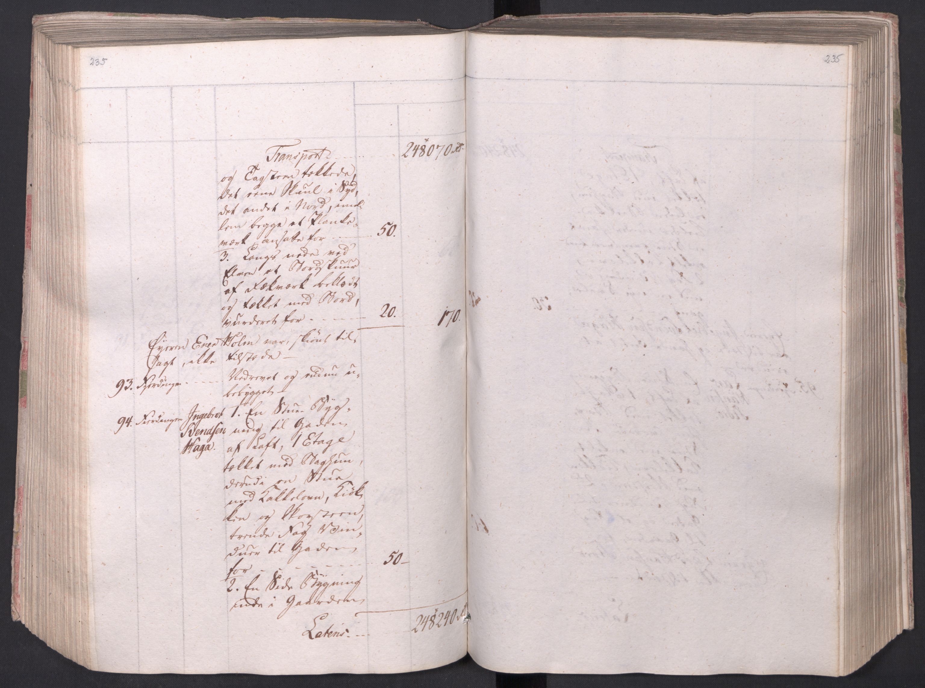 Kristiania stiftamt, AV/SAO-A-10386/I/Ia/L0015: Branntakster, 1797, s. 235