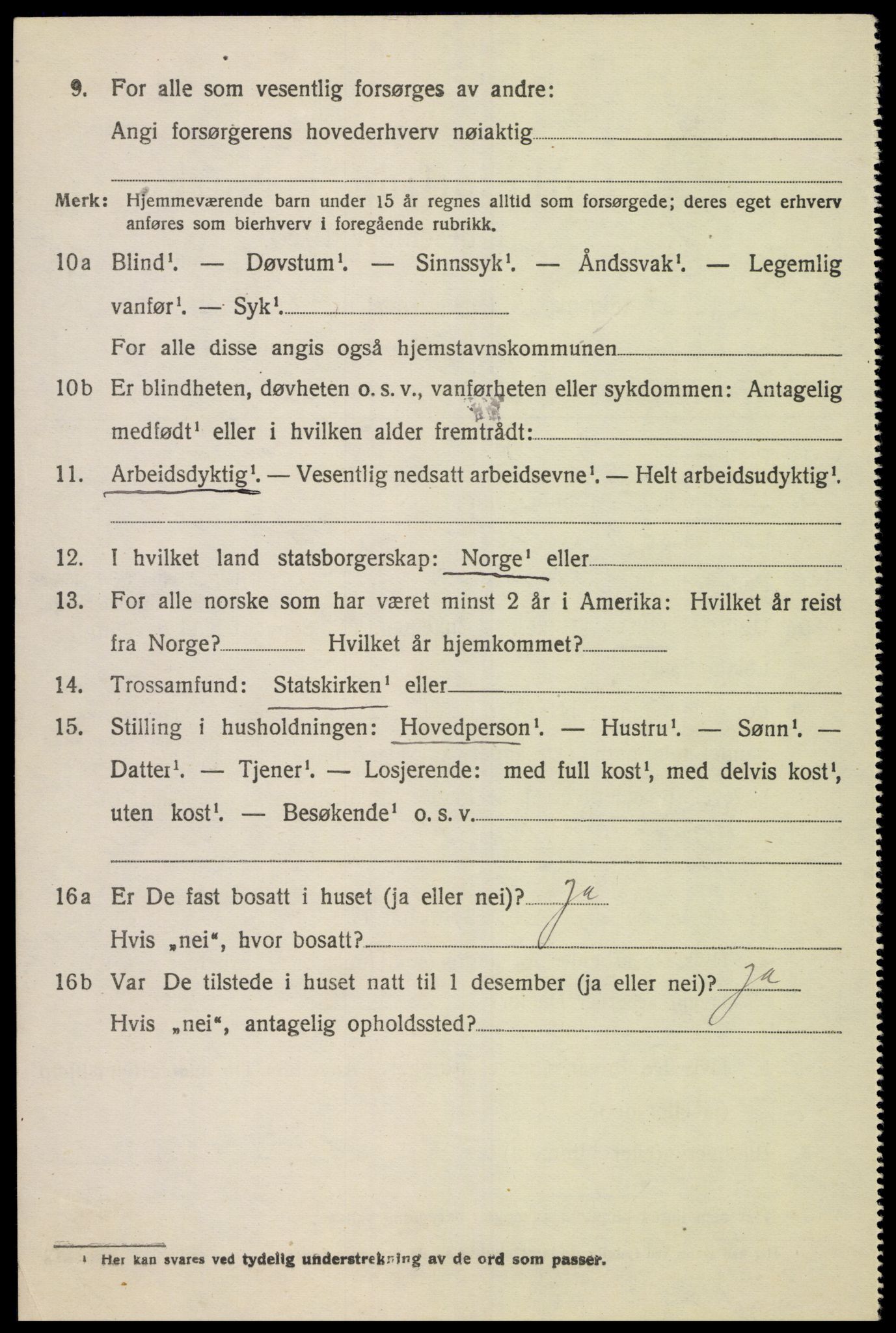 SAK, Folketelling 1920 for 1023 Finsland herred, 1920, s. 1583