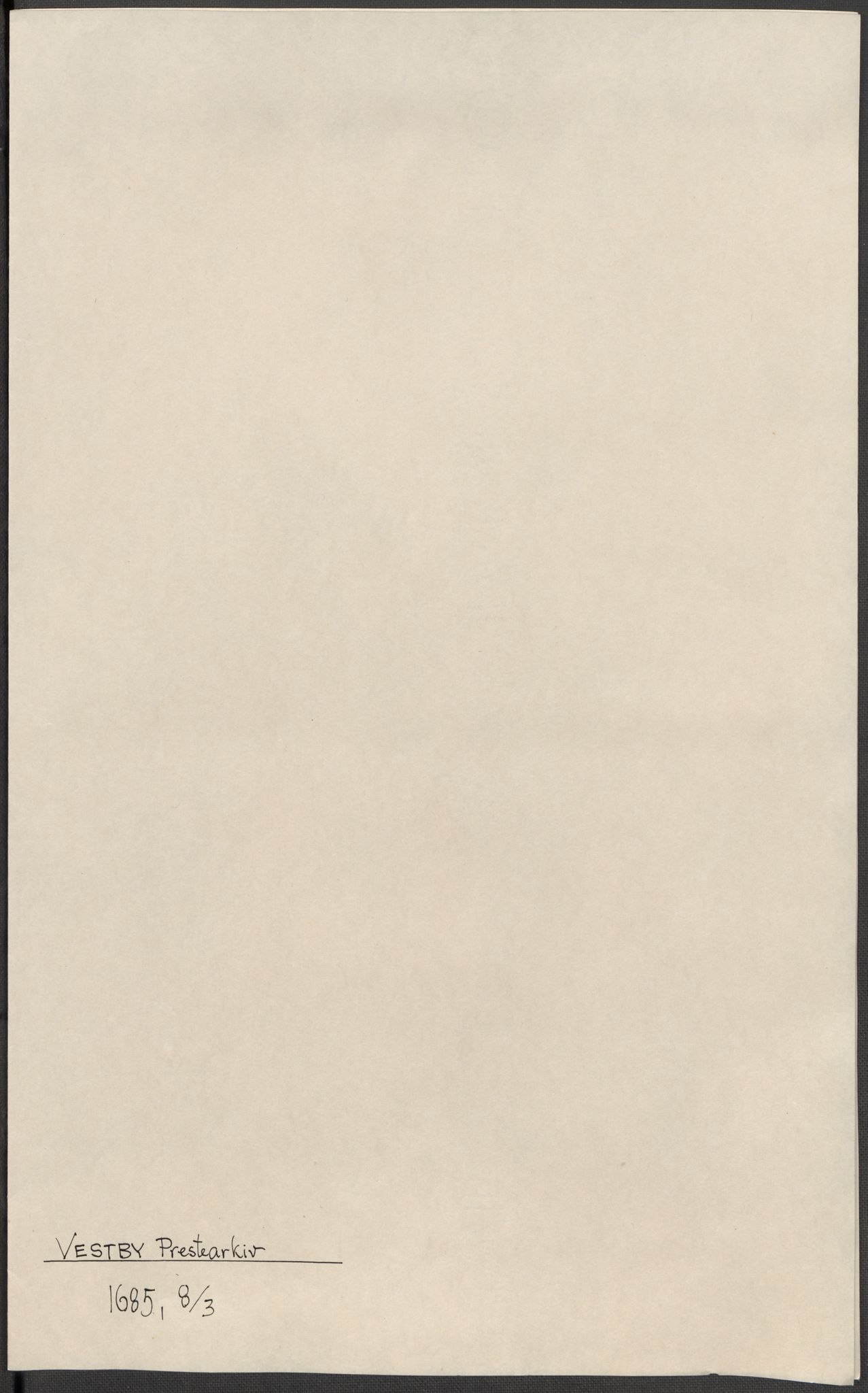 Riksarkivets diplomsamling, RA/EA-5965/F15/L0006: Prestearkiv - Akershus, 1593-1865, s. 304