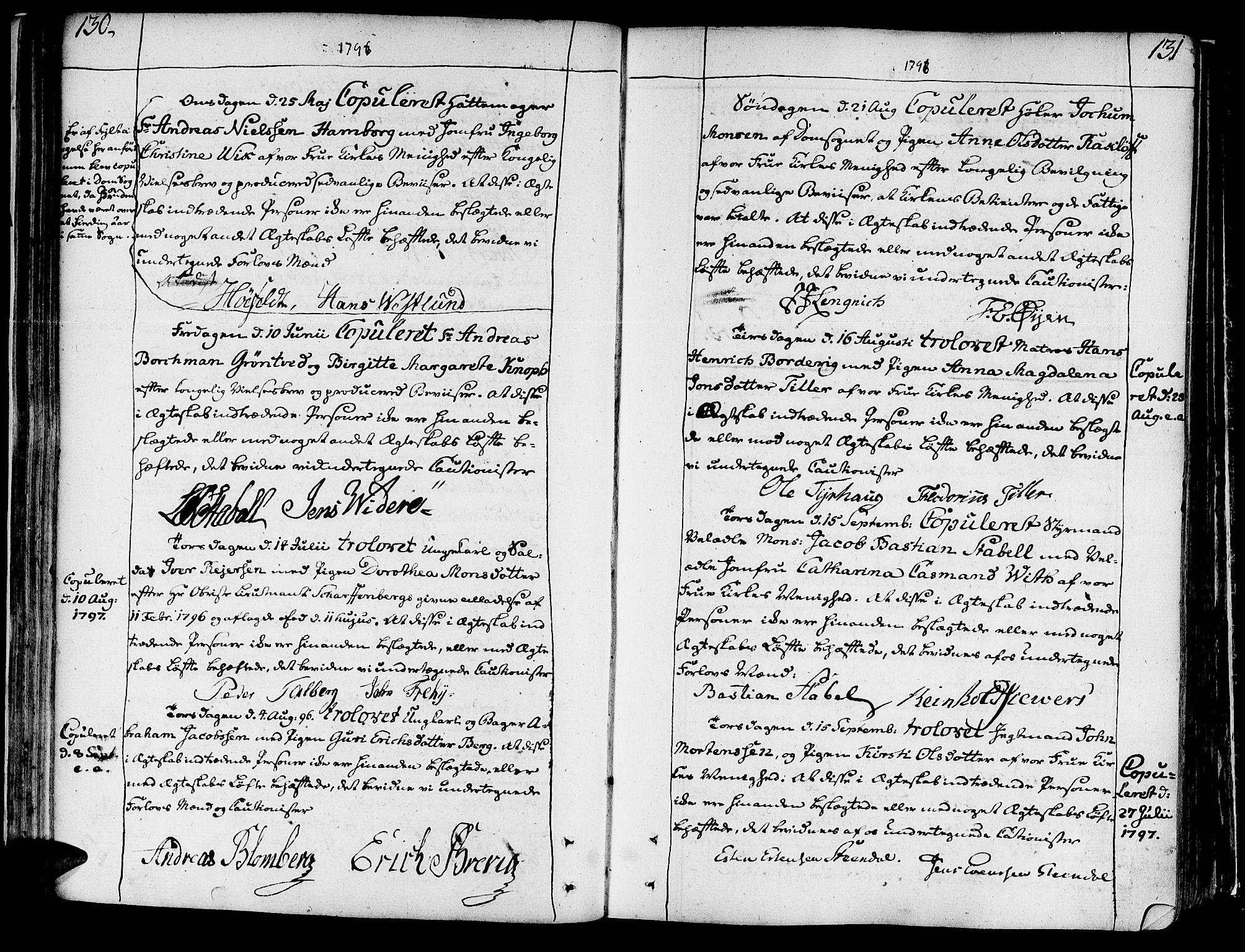Ministerialprotokoller, klokkerbøker og fødselsregistre - Sør-Trøndelag, SAT/A-1456/602/L0105: Ministerialbok nr. 602A03, 1774-1814, s. 130-131