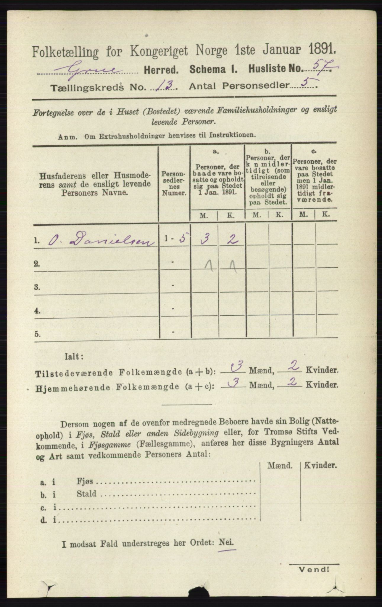 RA, Folketelling 1891 for 0423 Grue herred, 1891, s. 6555