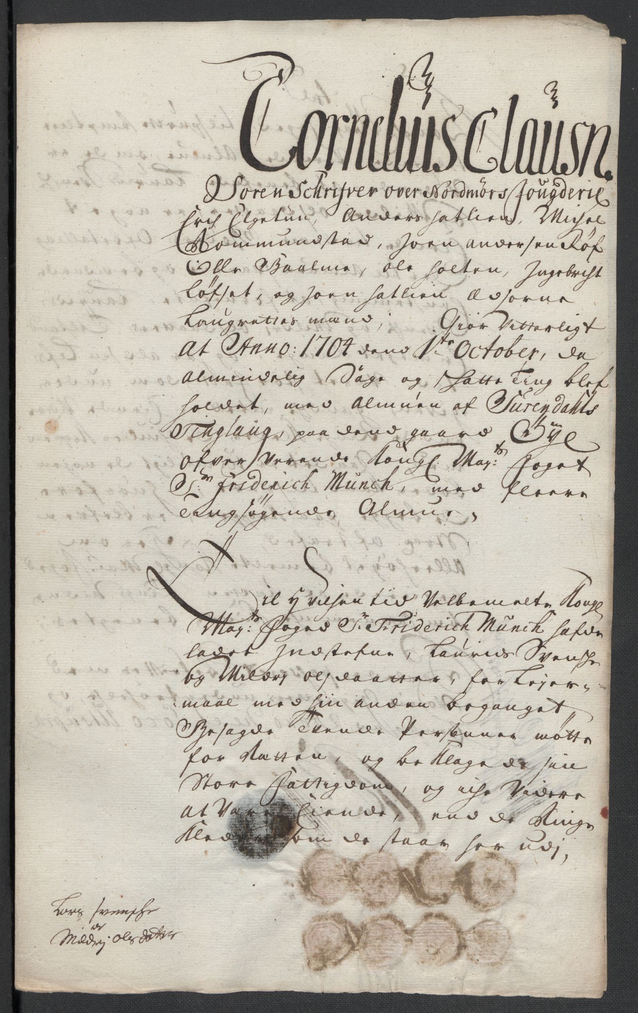 Rentekammeret inntil 1814, Reviderte regnskaper, Fogderegnskap, AV/RA-EA-4092/R56/L3740: Fogderegnskap Nordmøre, 1703-1704, s. 306