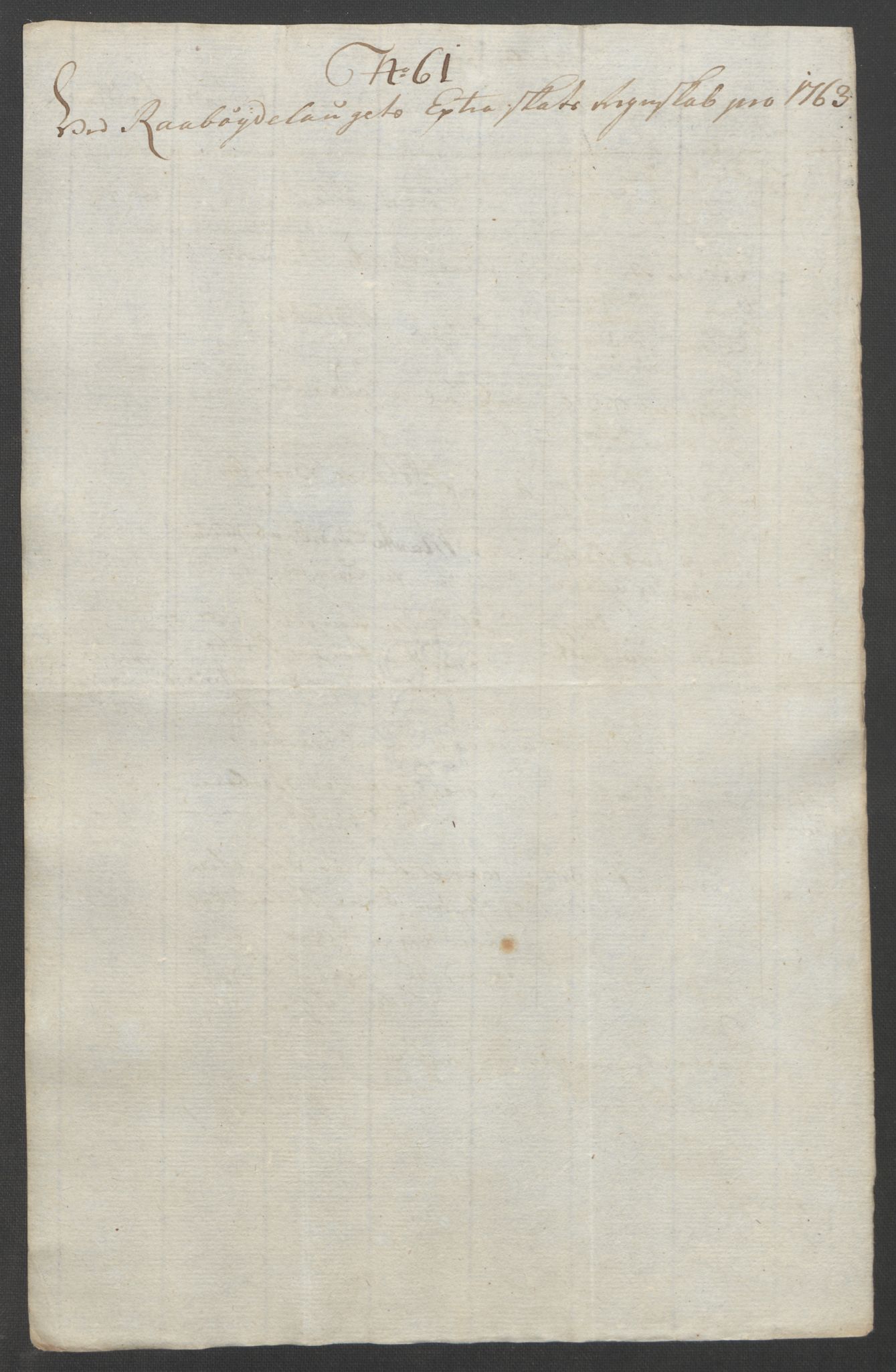 Rentekammeret inntil 1814, Reviderte regnskaper, Fogderegnskap, RA/EA-4092/R40/L2517: Ekstraskatten Råbyggelag, 1762-1763, s. 423
