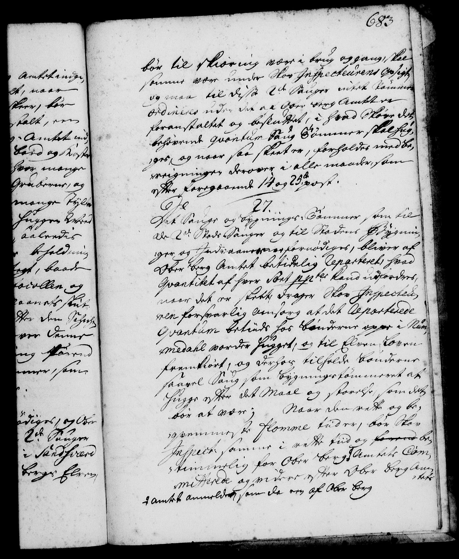 Rentekammeret, Kammerkanselliet, RA/EA-3111/G/Gg/Ggi/L0001: Norsk instruksjonsprotokoll med register (merket RK 53.34), 1720-1729, s. 683