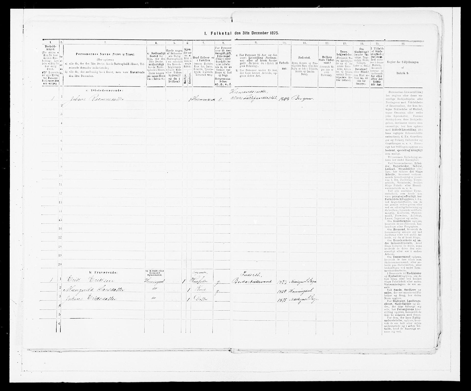 SAB, Folketelling 1875 for 1448P Stryn prestegjeld, 1875, s. 83