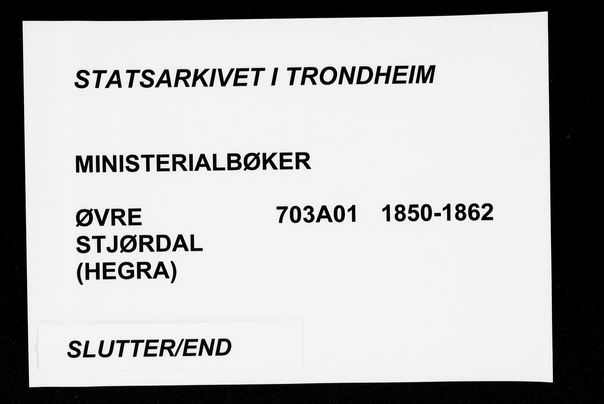 Ministerialprotokoller, klokkerbøker og fødselsregistre - Nord-Trøndelag, SAT/A-1458/703/L0028: Ministerialbok nr. 703A01, 1850-1862