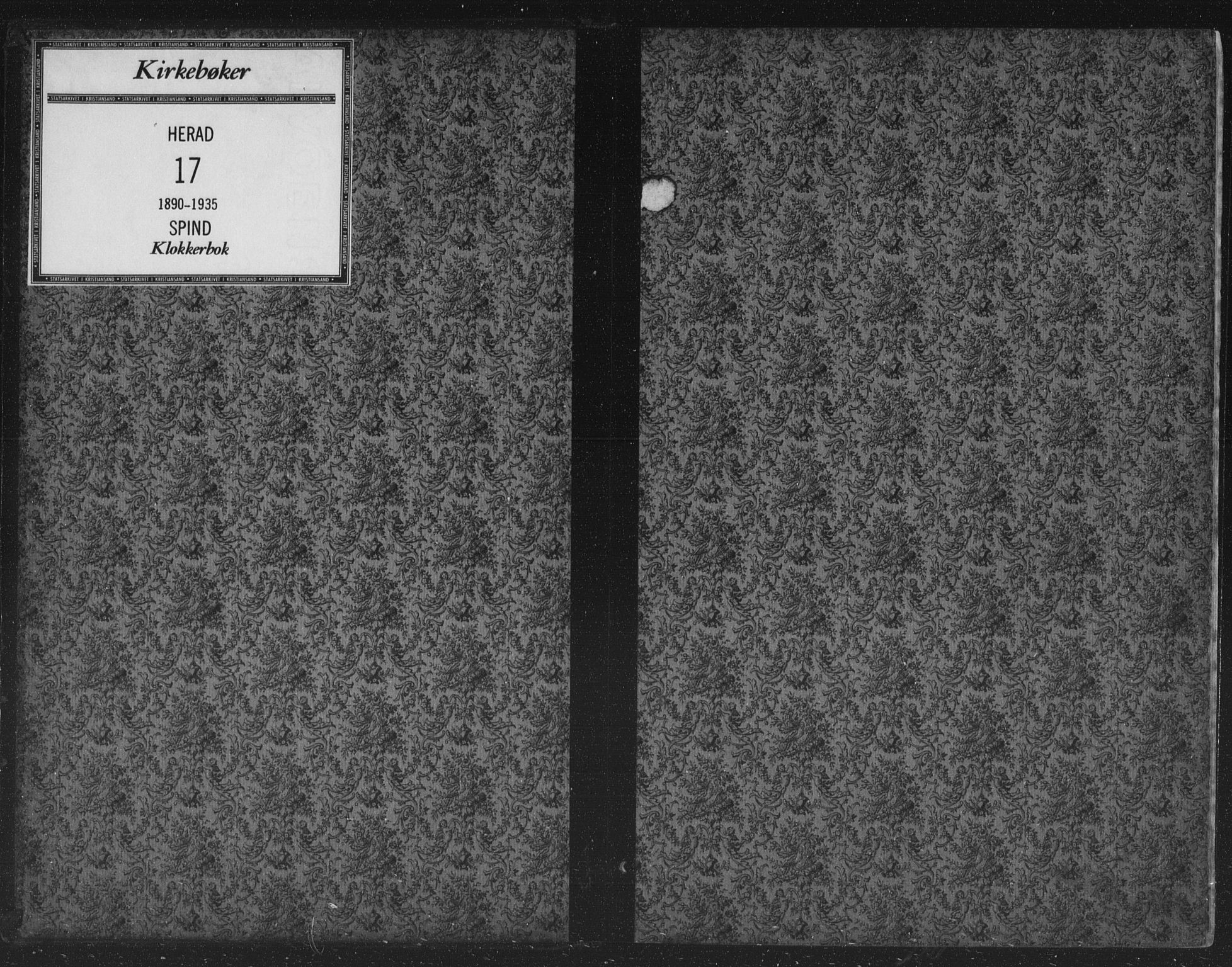 Herad sokneprestkontor, SAK/1111-0018/F/Fb/Fbb/L0004: Klokkerbok nr. B 4, 1890-1935