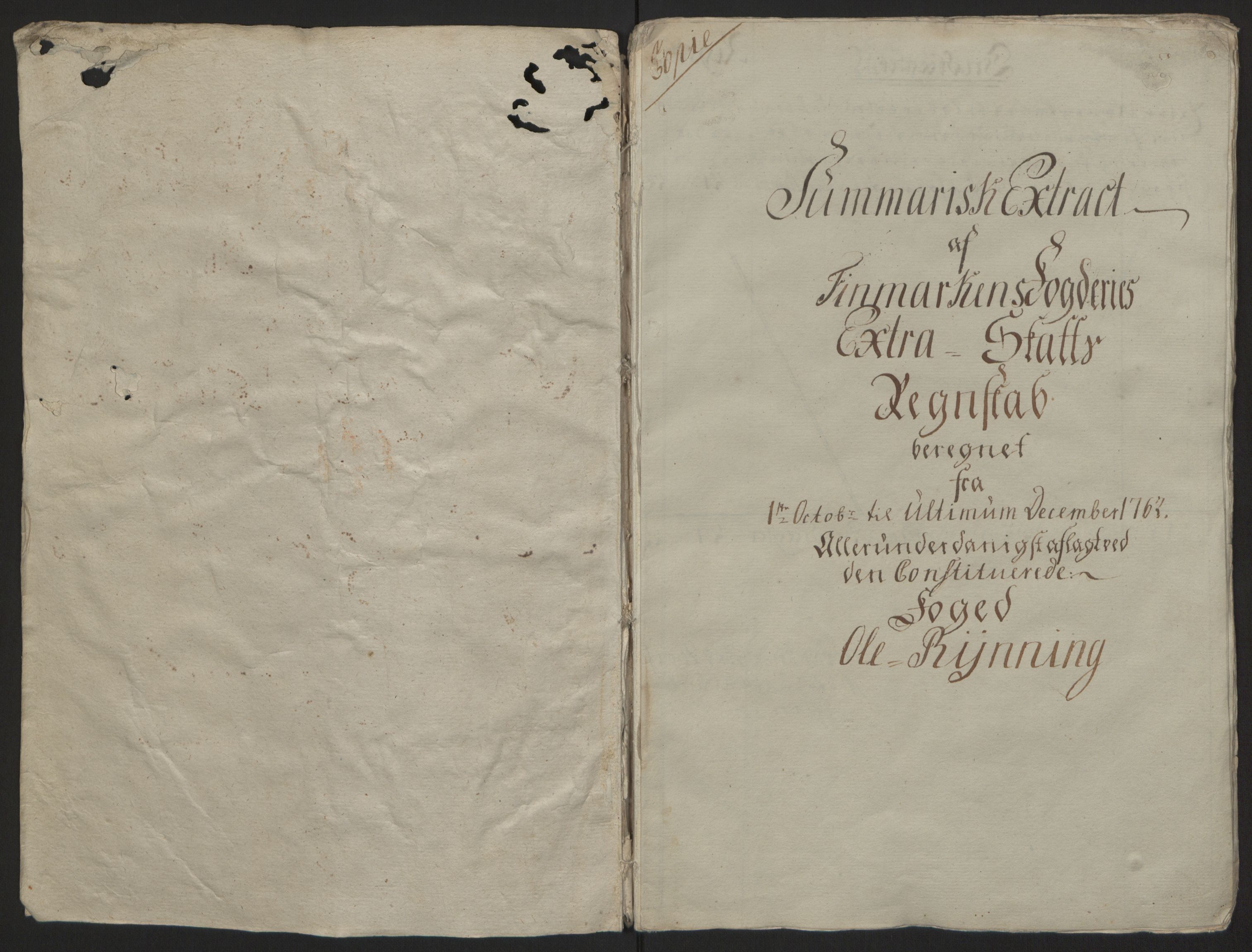 Rentekammeret inntil 1814, Reviderte regnskaper, Fogderegnskap, RA/EA-4092/R69/L4910: Ekstraskatten  Finnmark/Vardøhus, 1762-1772, s. 6