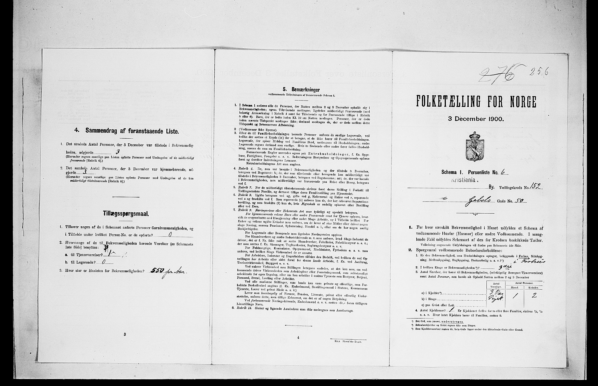 SAO, Folketelling 1900 for 0301 Kristiania kjøpstad, 1900, s. 26880