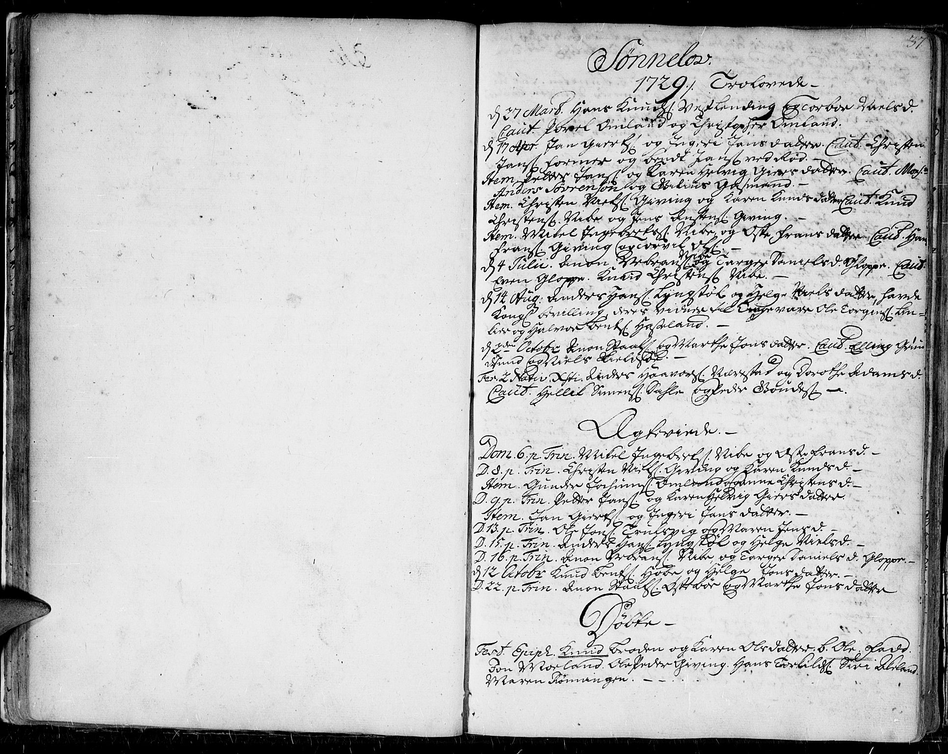 Gjerstad sokneprestkontor, SAK/1111-0014/F/Fa/Faa/L0002: Ministerialbok nr. A 2, 1717-1779, s. 37
