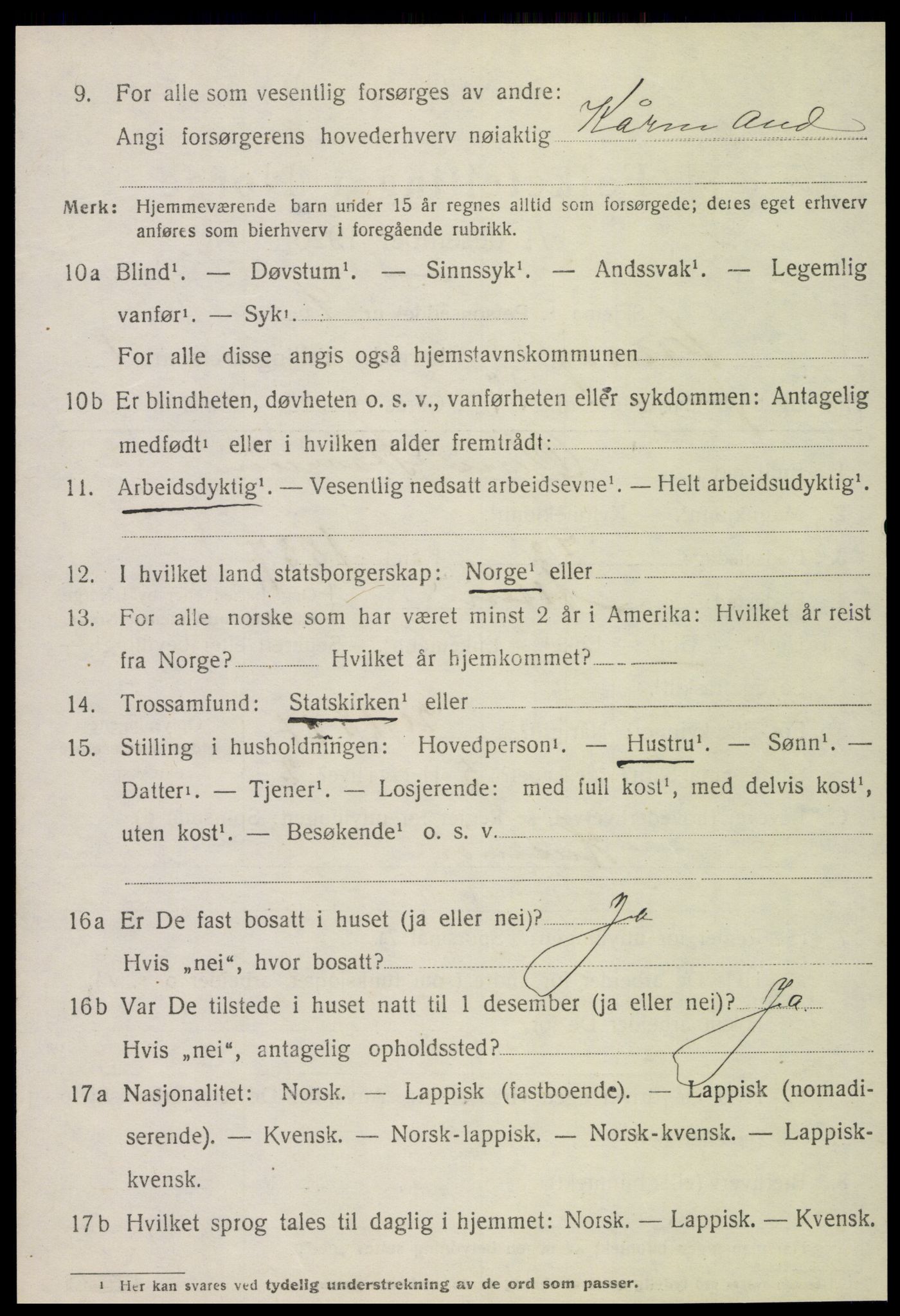 SAT, Folketelling 1920 for 1722 Ytterøy herred, 1920, s. 1006