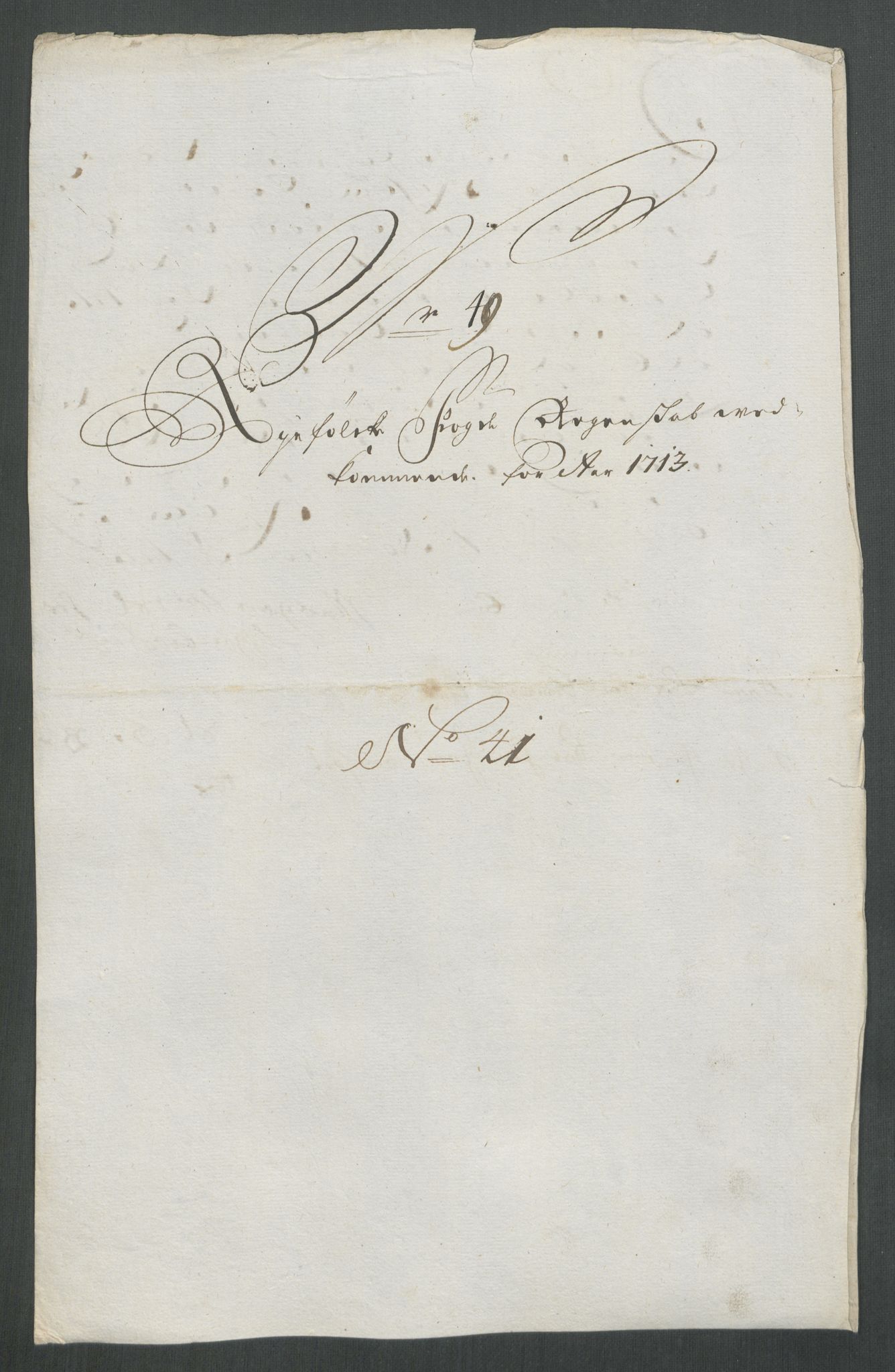 Rentekammeret inntil 1814, Reviderte regnskaper, Fogderegnskap, AV/RA-EA-4092/R47/L2866: Fogderegnskap Ryfylke, 1713, s. 300