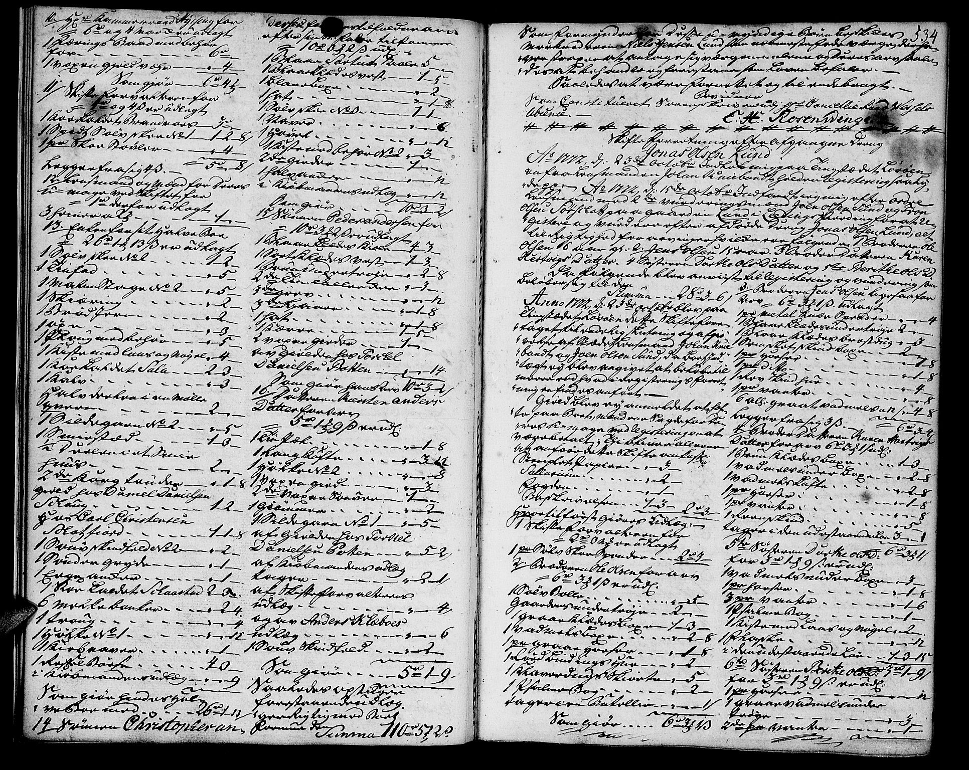 Salten sorenskriveri, AV/SAT-A-4578/1/3/3A/L0016: Skifteprotokoll 8c, 1772-1777, s. 533b-534a