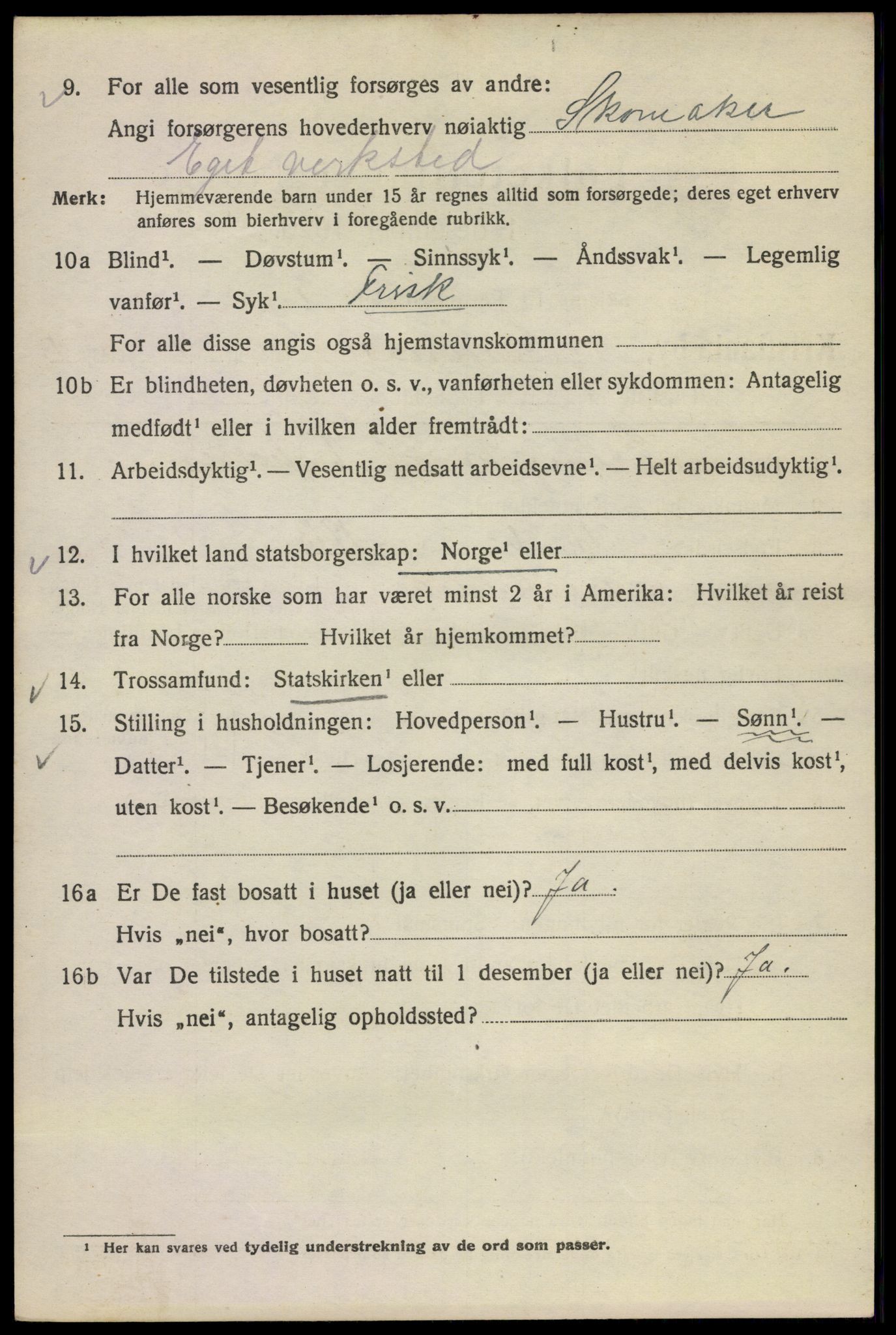 SAO, Folketelling 1920 for 0301 Kristiania kjøpstad, 1920, s. 477636