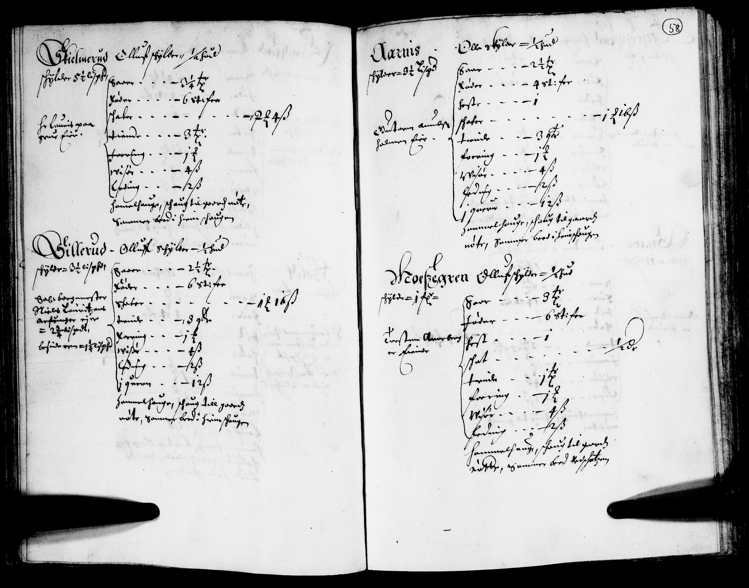 Rentekammeret inntil 1814, Realistisk ordnet avdeling, AV/RA-EA-4070/N/Nb/Nba/L0011: Odal, Solør og Østerdalen fogderi, 1667, s. 57b-58a