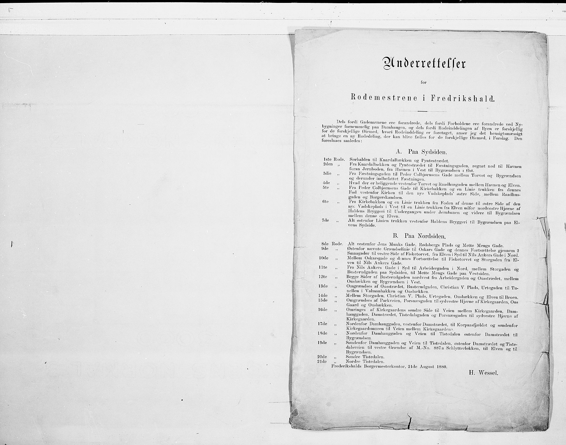 SAO, Folketelling 1900 for 0101 Fredrikshald kjøpstad, 1900, s. 1