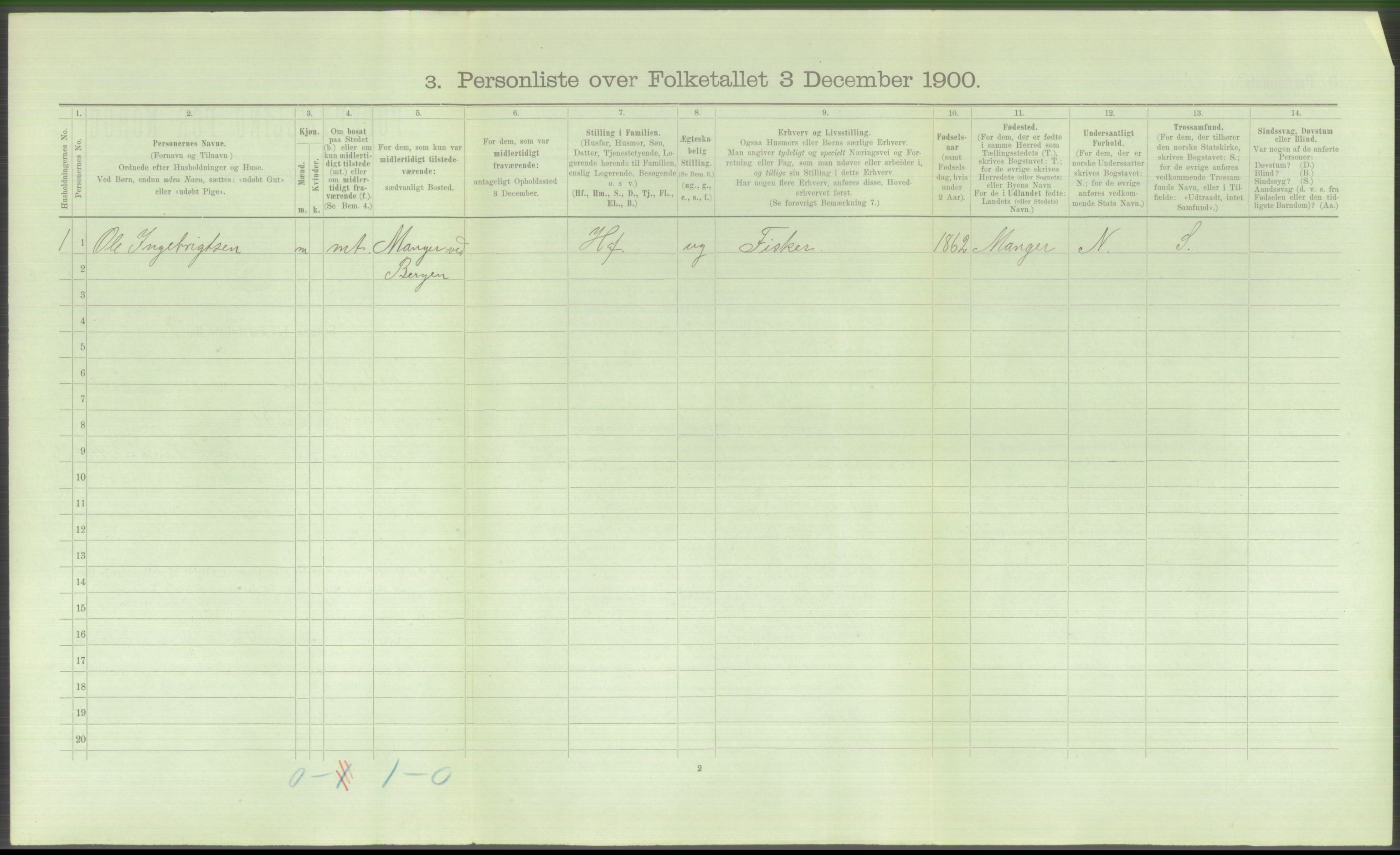 RA, Folketelling 1900 - skipslister med personlister for skip i norske havner, utenlandske havner og til havs, 1900, s. 3428