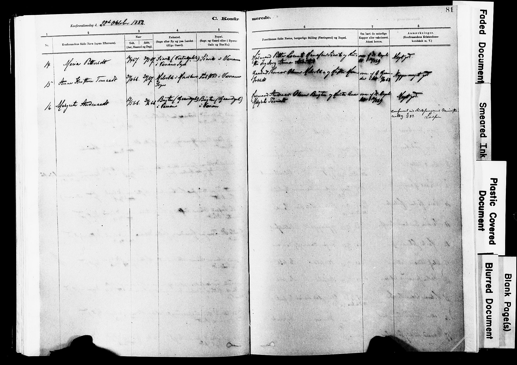 Ministerialprotokoller, klokkerbøker og fødselsregistre - Nord-Trøndelag, SAT/A-1458/744/L0420: Ministerialbok nr. 744A04, 1882-1904, s. 81