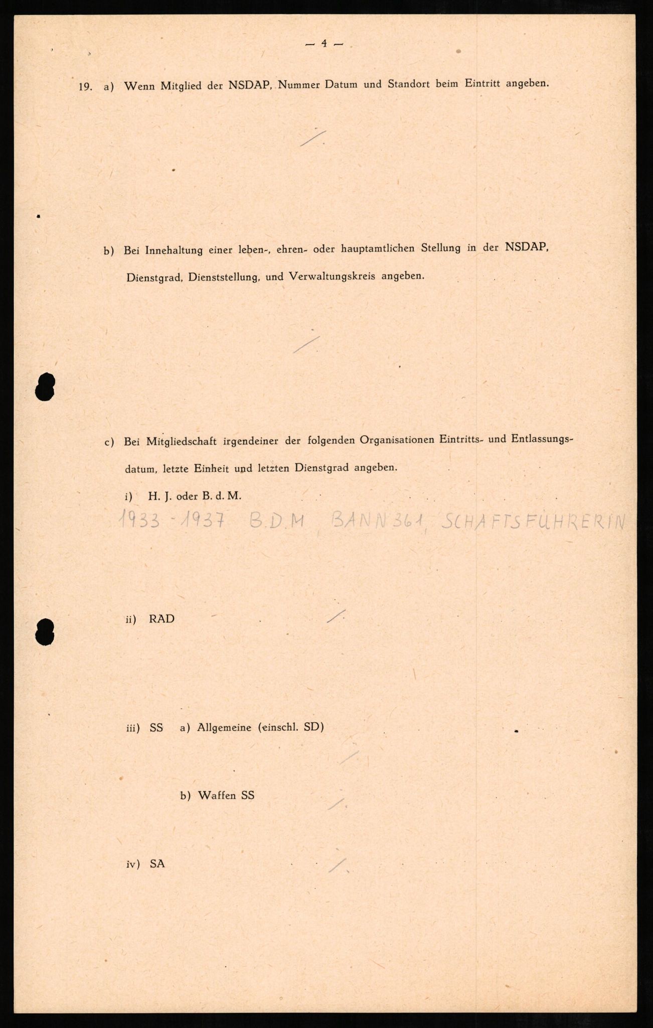 Forsvaret, Forsvarets overkommando II, AV/RA-RAFA-3915/D/Db/L0005: CI Questionaires. Tyske okkupasjonsstyrker i Norge. Tyskere., 1945-1946, s. 162