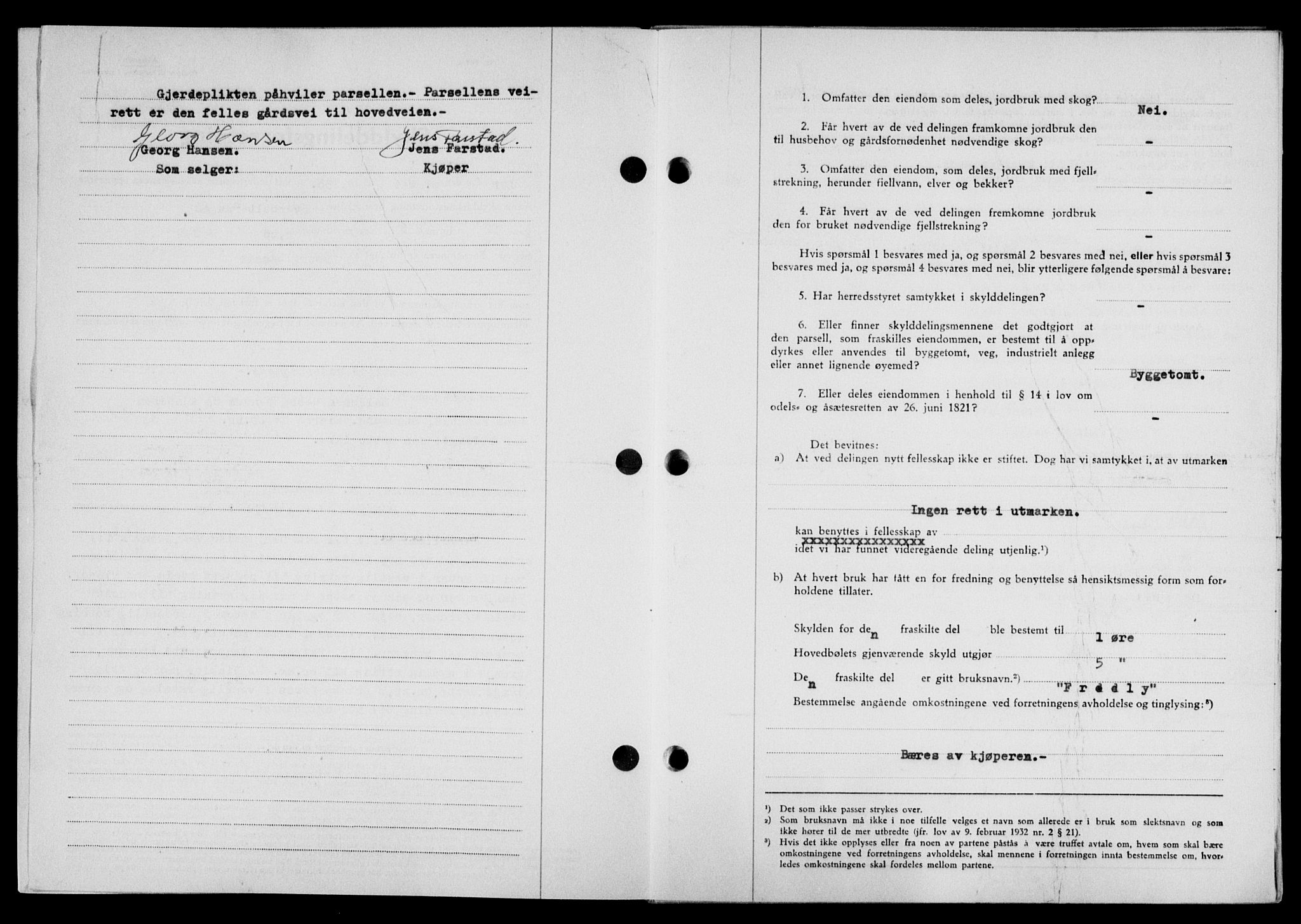 Lofoten sorenskriveri, SAT/A-0017/1/2/2C/L0023a: Pantebok nr. 23a, 1950-1950, Dagboknr: 1240/1950
