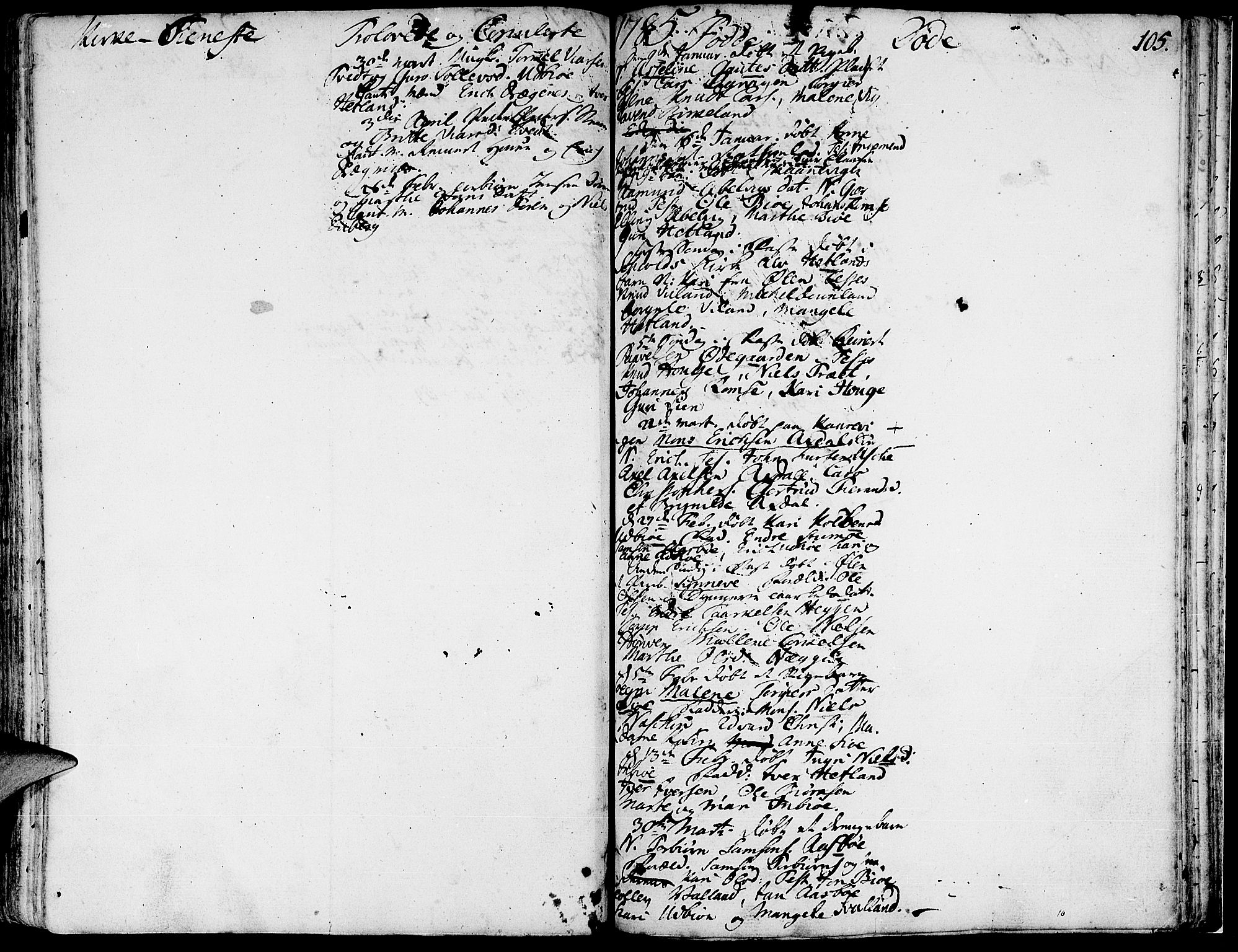 Fjelberg sokneprestembete, SAB/A-75201/H/Haa: Ministerialbok nr. A 2, 1760-1788, s. 105
