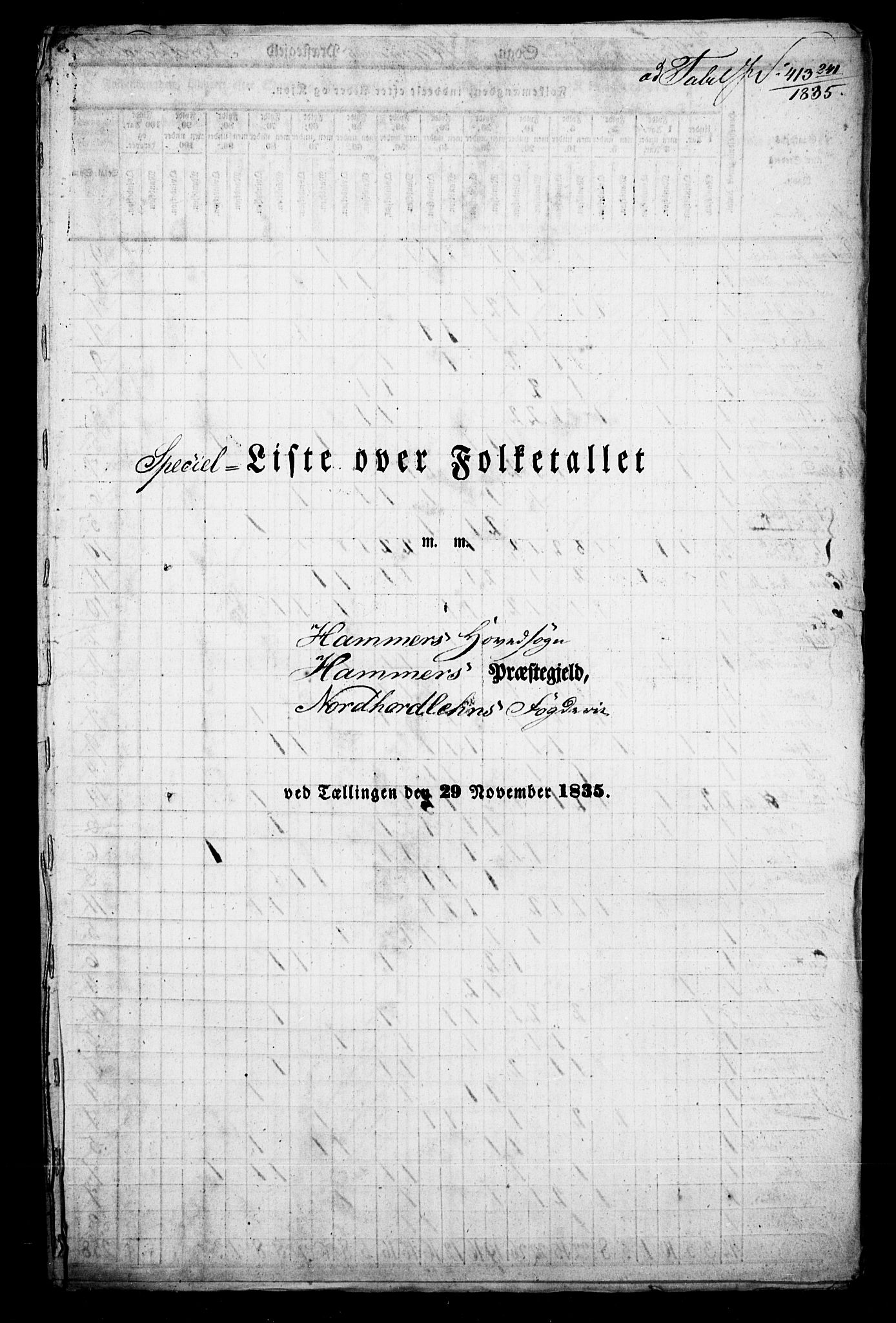 , Folketelling 1835 for 1254P Hamre prestegjeld, 1835, s. 21