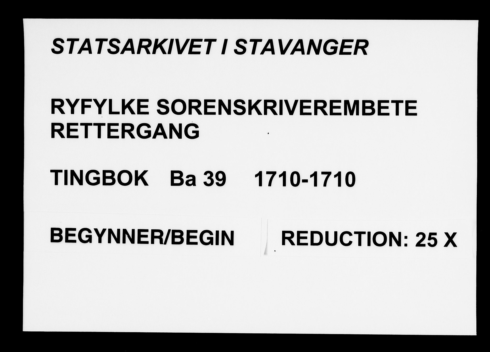 Ryfylke tingrett, SAST/A-100055/001/I/IB/IBBa/L0039: Tingbok, Karmsund og Hesby, 1710