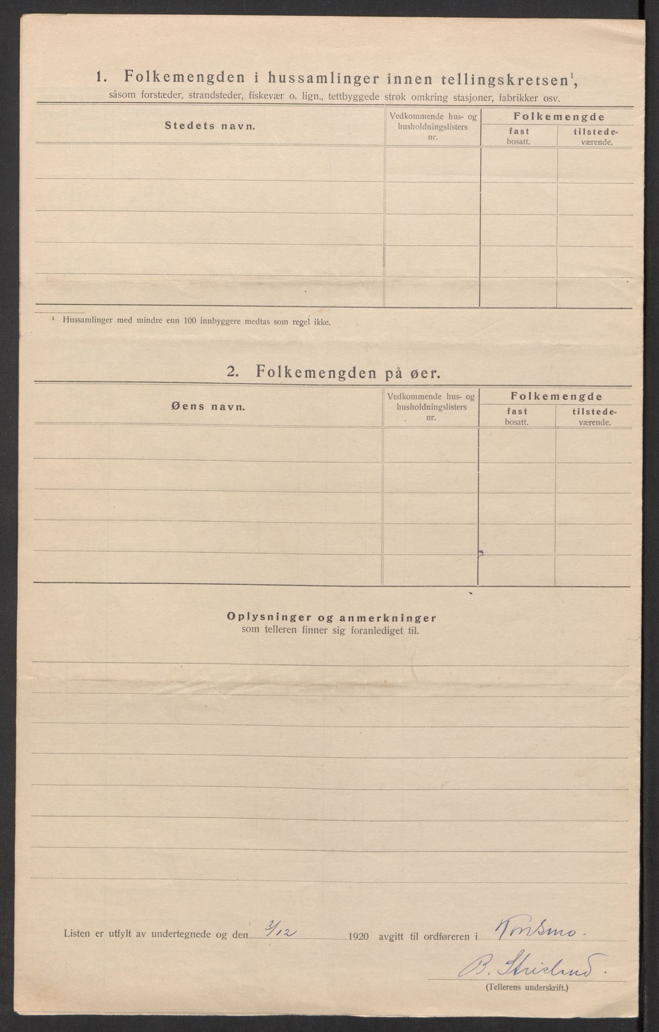 SAK, Folketelling 1920 for 1027 Konsmo herred, 1920, s. 14