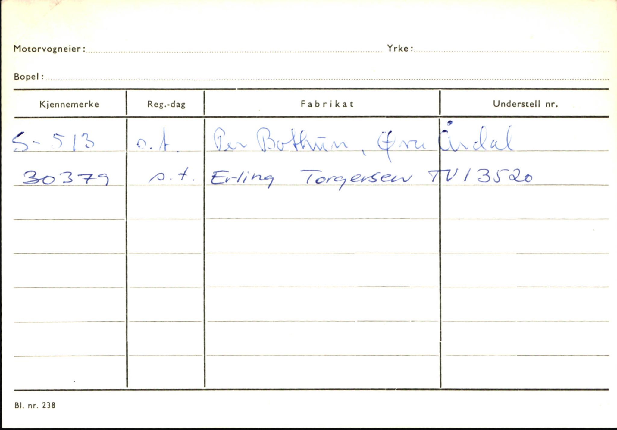 Statens vegvesen, Sogn og Fjordane vegkontor, SAB/A-5301/4/F/L0145: Registerkort Vågsøy S-Å. Årdal I-P, 1945-1975, s. 1771