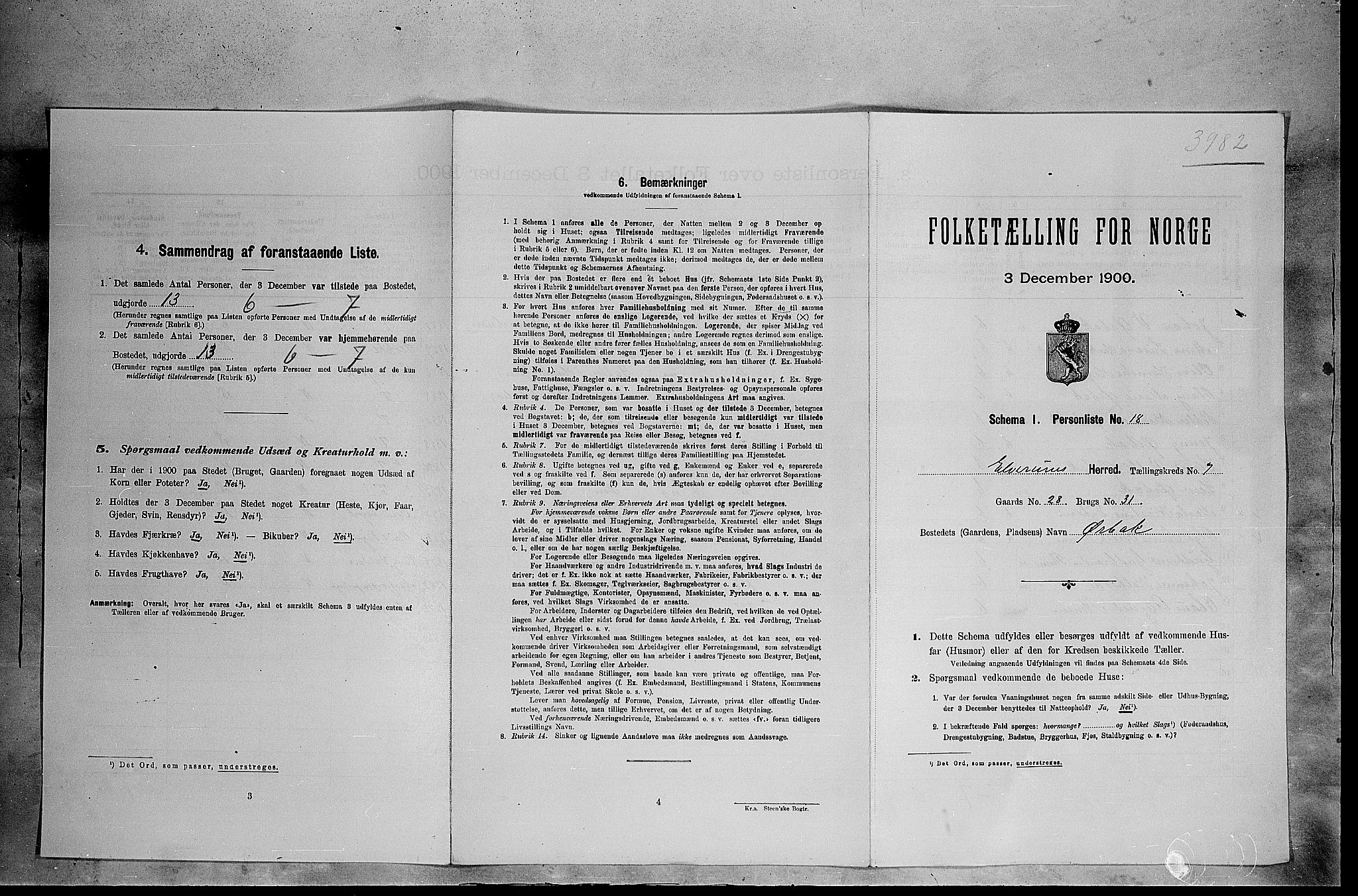 SAH, Folketelling 1900 for 0427 Elverum herred, 1900, s. 833