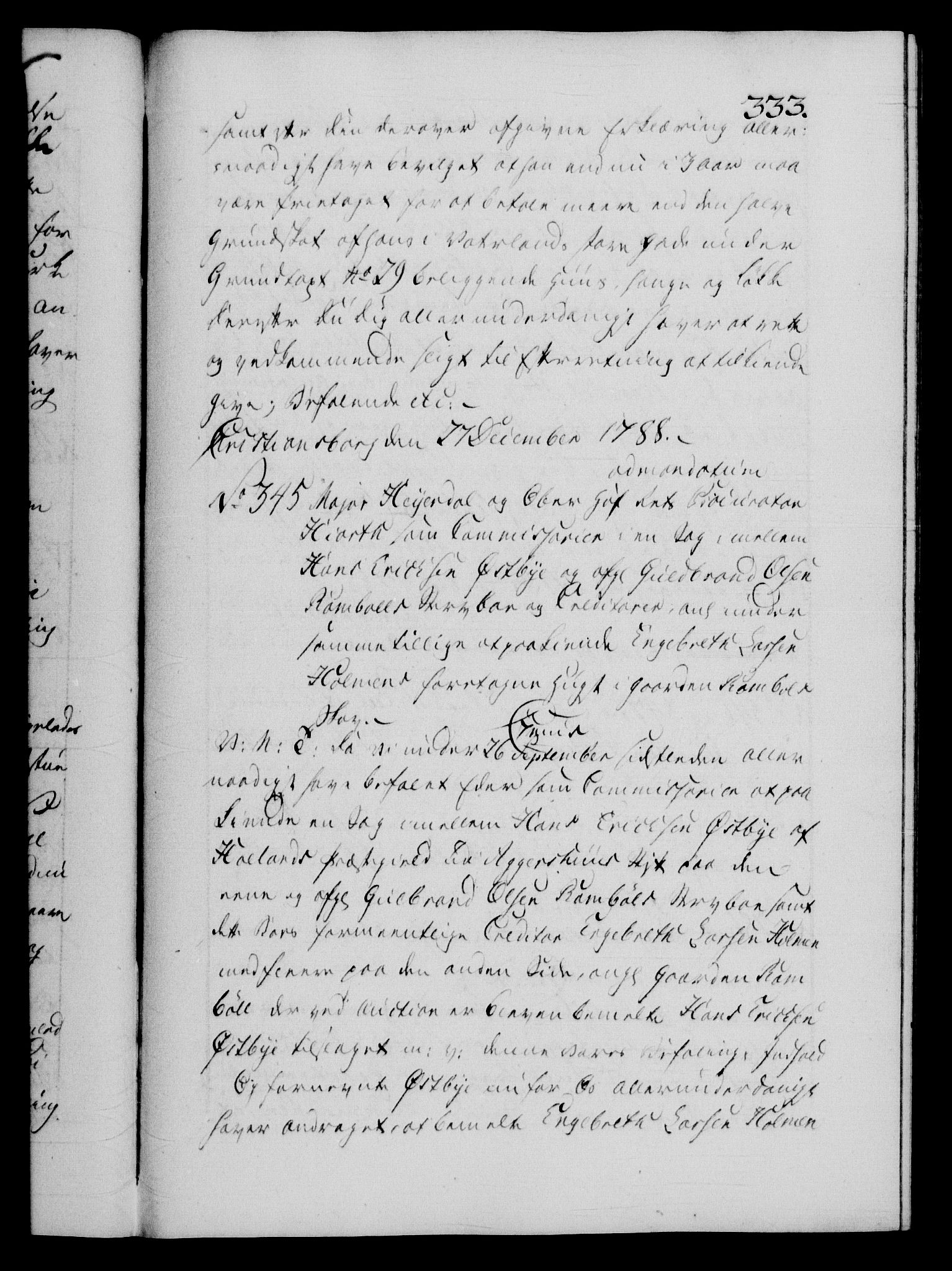 Danske Kanselli 1572-1799, AV/RA-EA-3023/F/Fc/Fca/Fcab/L0044: Norske tegnelser, 1787-1791, s. 333a