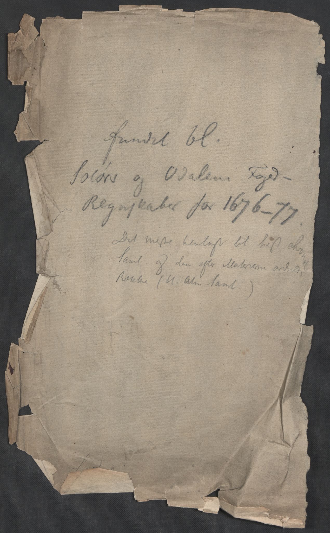 Rentekammeret inntil 1814, Reviderte regnskaper, Fogderegnskap, AV/RA-EA-4092/R13/L0813: Fogderegnskap Solør, Odal og Østerdal, 1677, s. 364