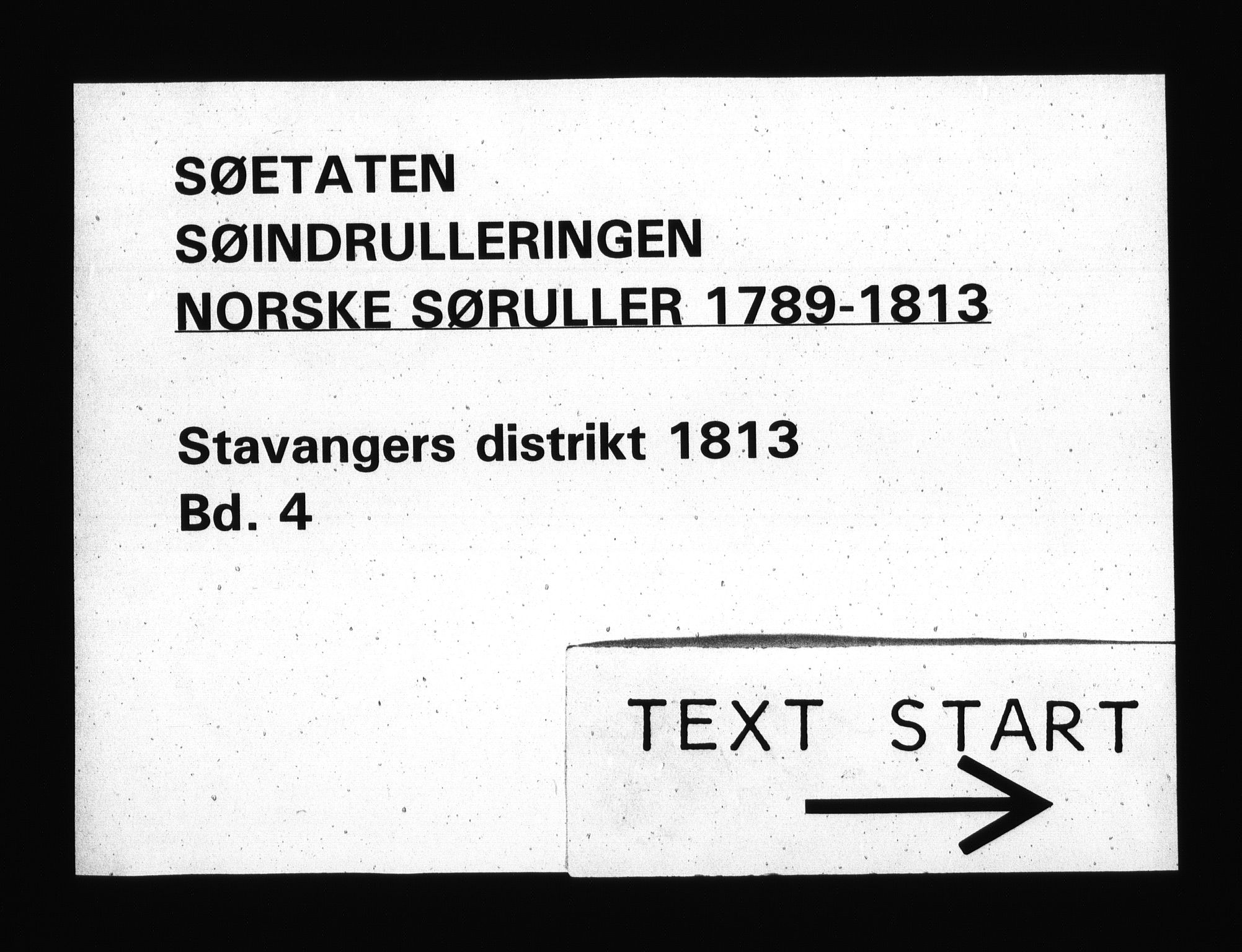Sjøetaten, RA/EA-3110/F/L0305: Stavanger distrikt, bind 4, 1813