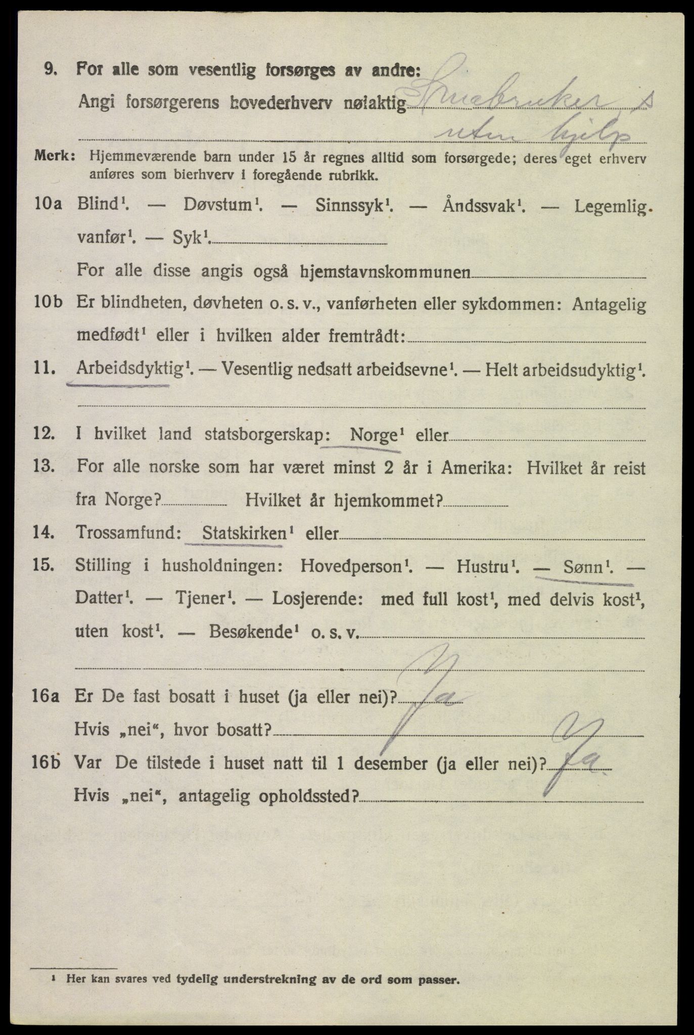 SAH, Folketelling 1920 for 0528 Østre Toten herred, 1920, s. 6935